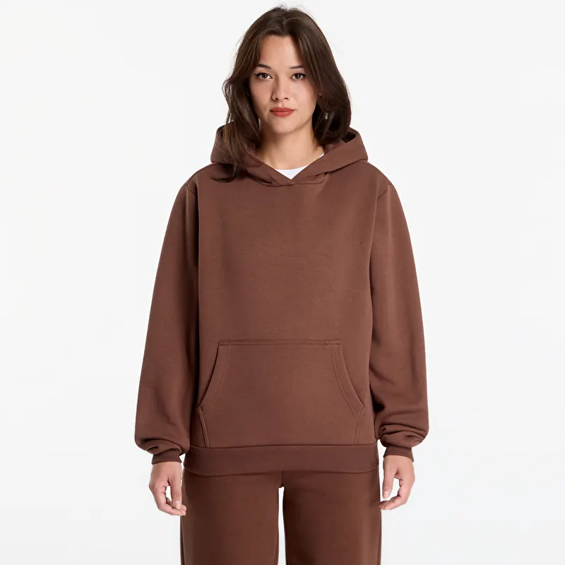 Sweatshirt Urban Classics Ladies Fluffy Hoody Chocolate Brown