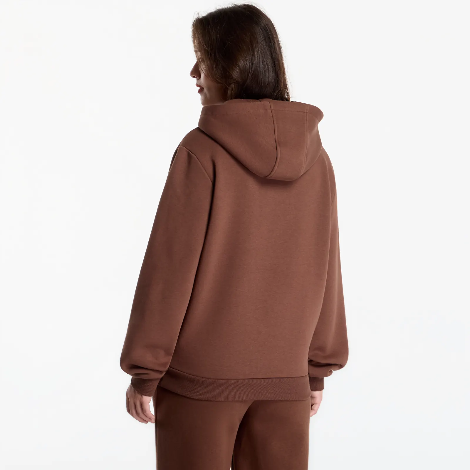 Hoodies and sweatshirts  Urban Classics Ladies Fluffy Hoody Chocolate Brown