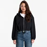 Urban Classics Fluffy Cropped Zip Hoodie Black