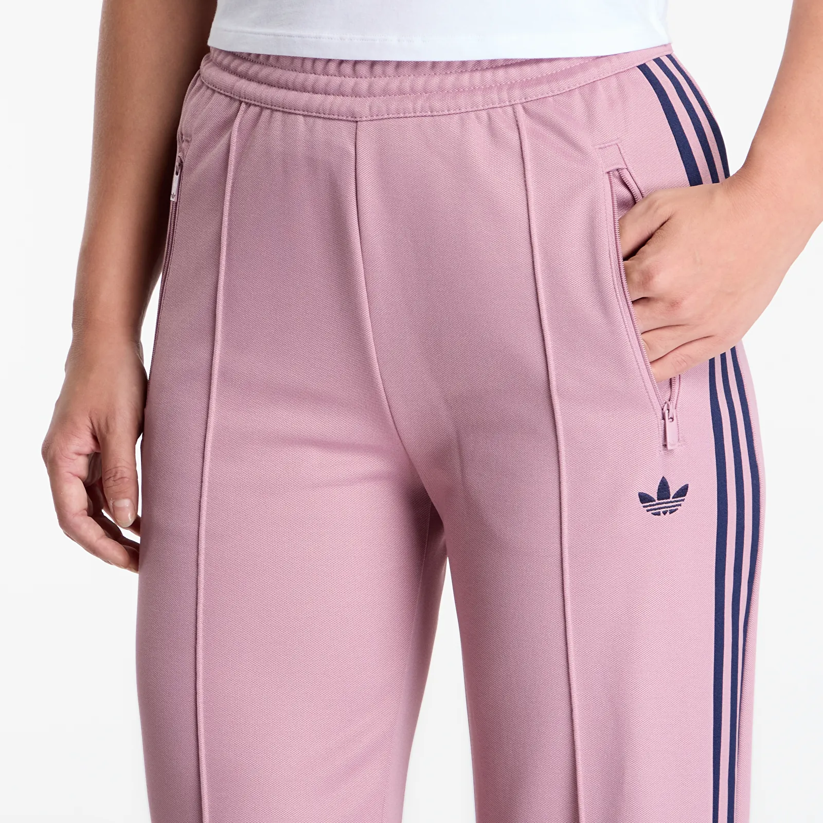 Γυναικείες φόρμες adidas Beckenbauer Track Pants Magic Mauve/ Night Indigo