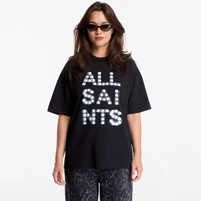 Tričko AllSaints Neon Etta Tee Black