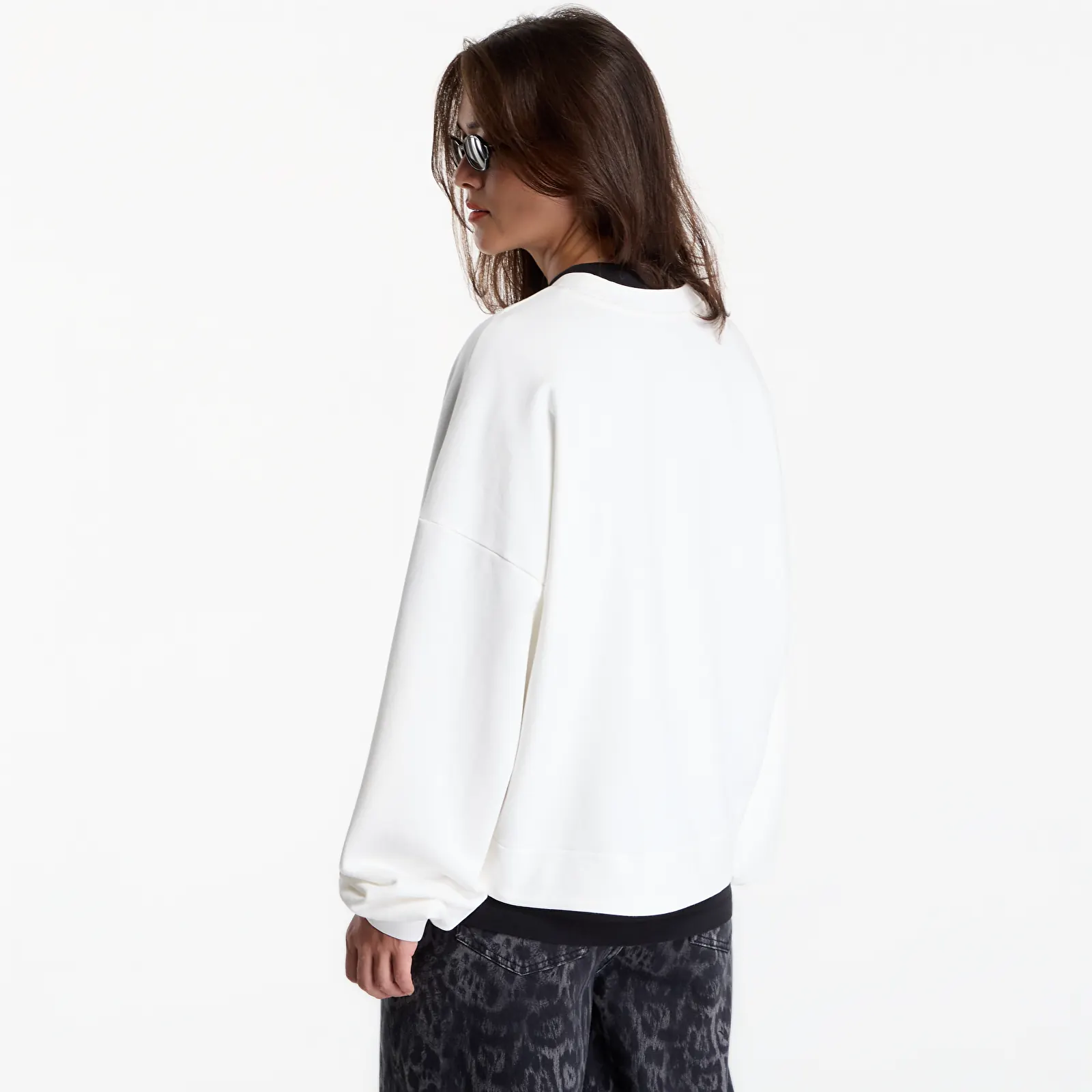 Bluzy AllSaints Reflex Lila Sweat Optic White