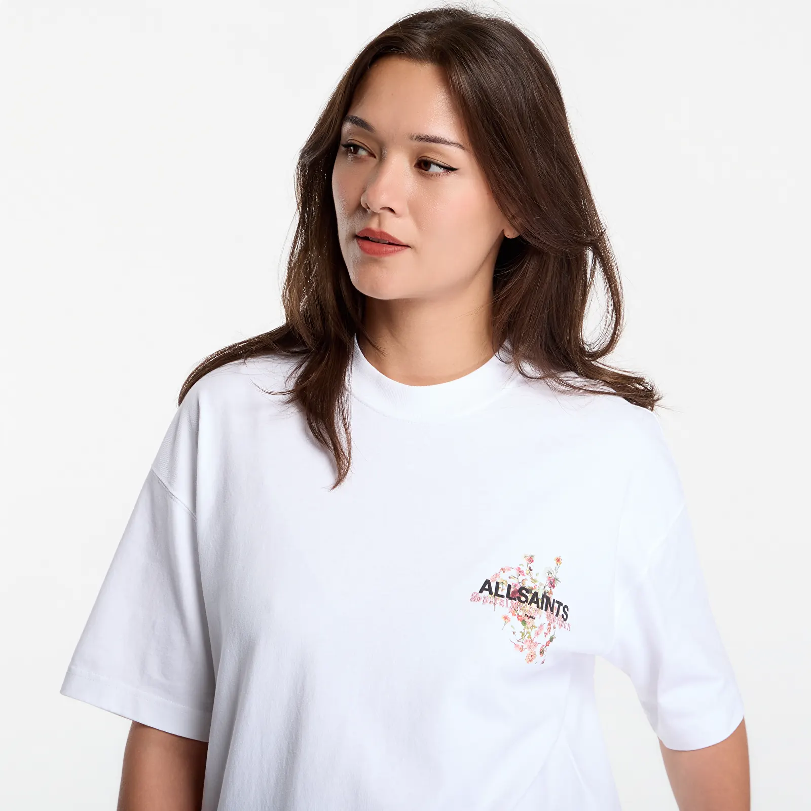 Tričká AllSaints Valen Etta Tee Optic White