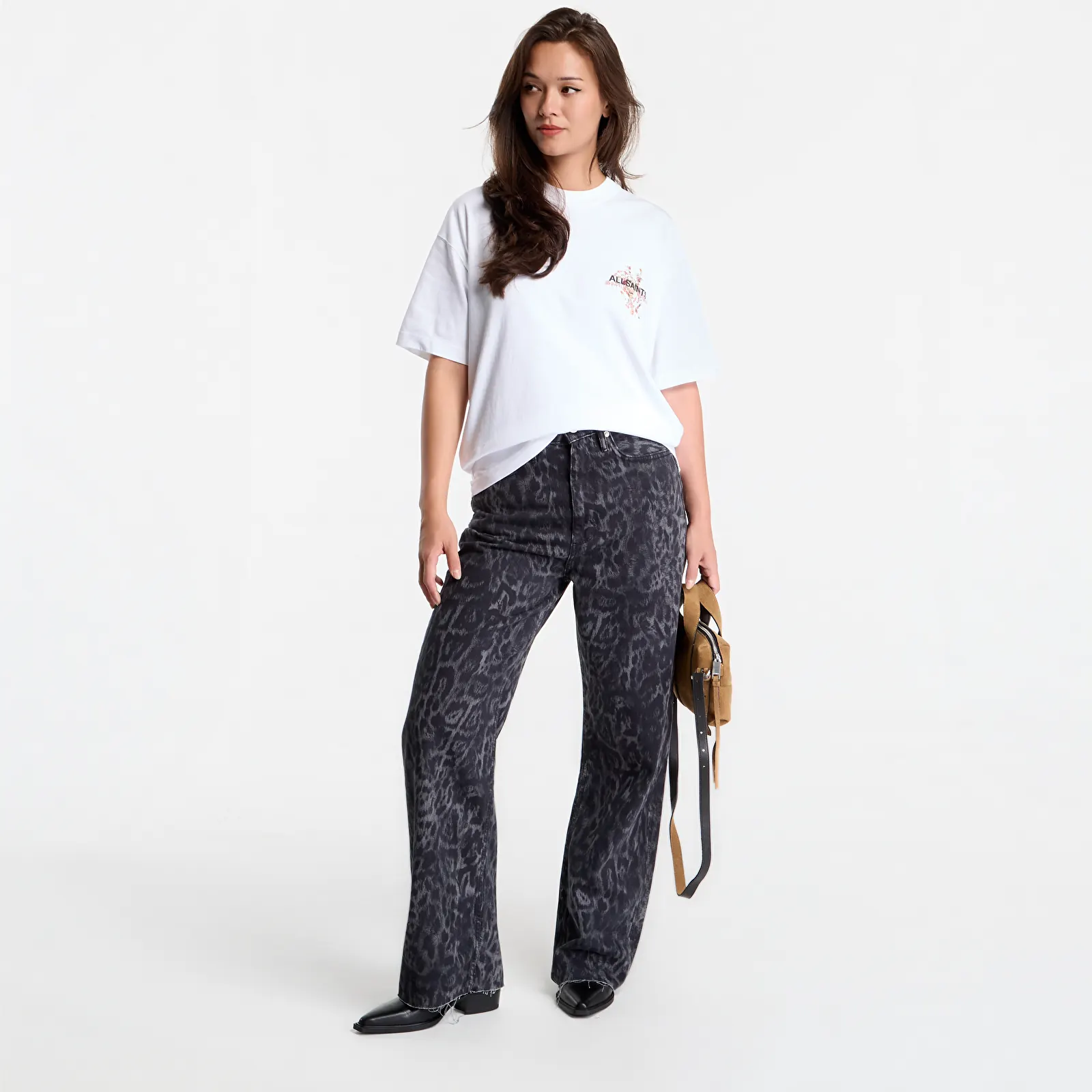 Tričká AllSaints Valen Etta Tee Optic White