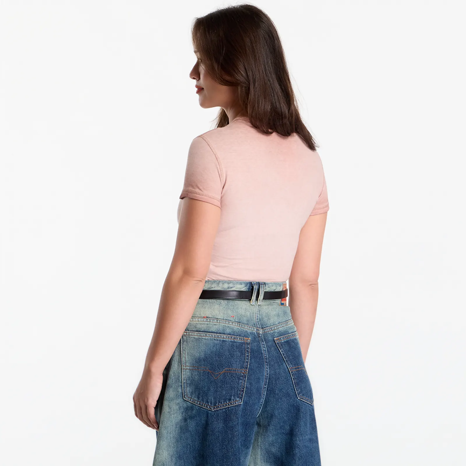 Tričká Diesel T-Uncuty-Waf T-Shirt Mahogany Rose