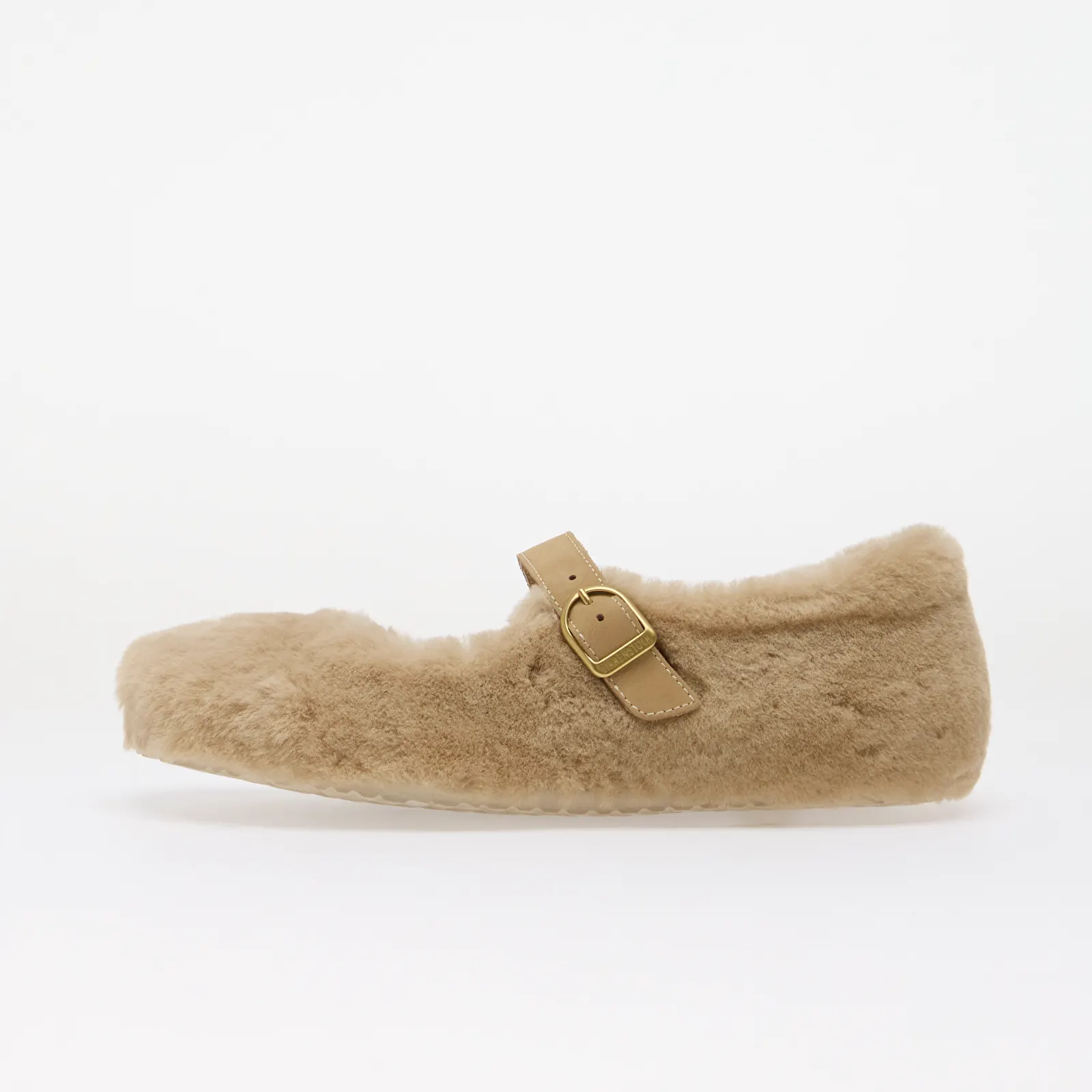 Damen Ballerinas Birkenstock Santa Clarita Shearling Upper Sandcastle