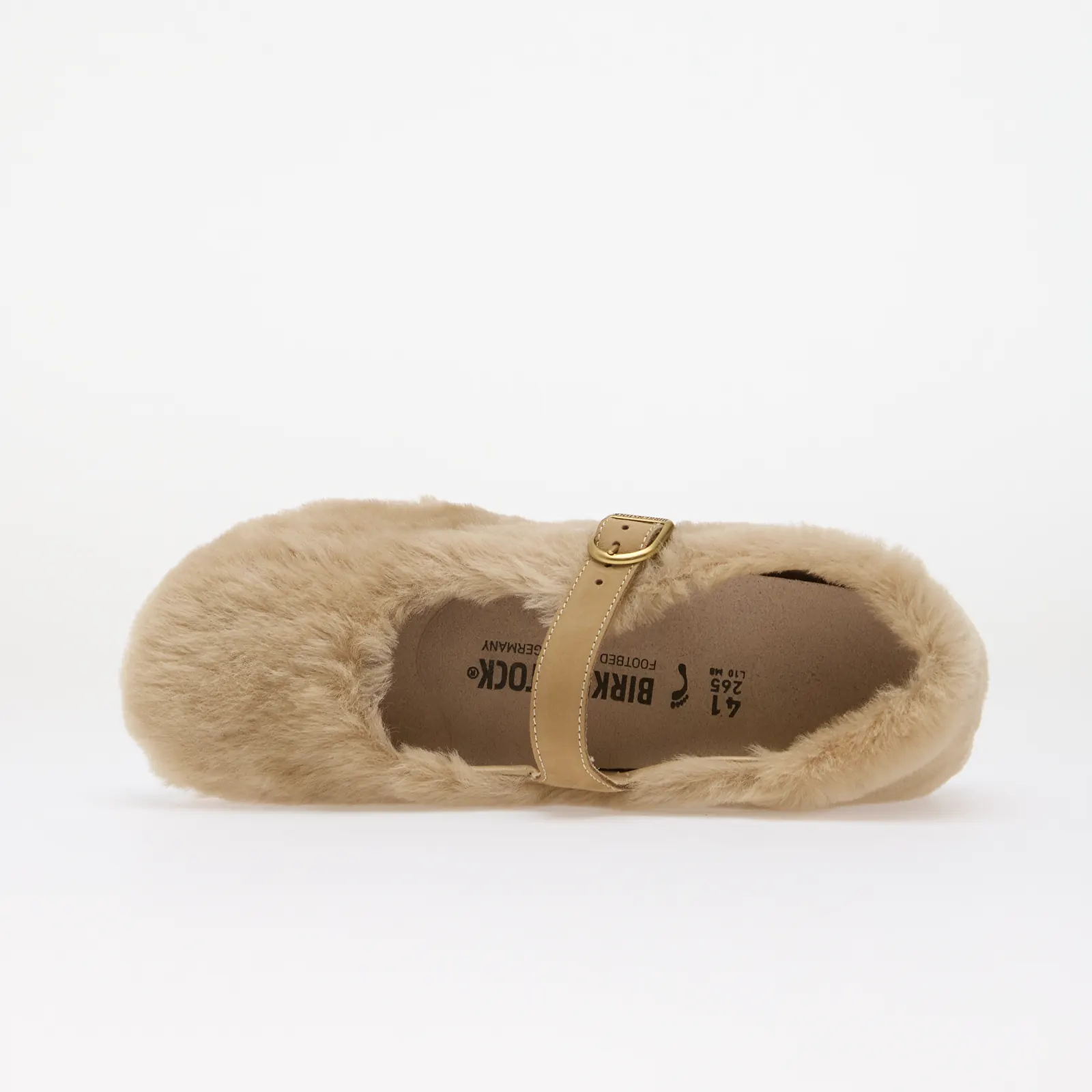 Damen Ballerinas Birkenstock Santa Clarita Shearling Upper Sandcastle