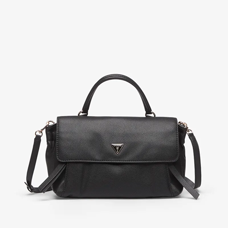 GUESS Devon Top Handle Flap Black