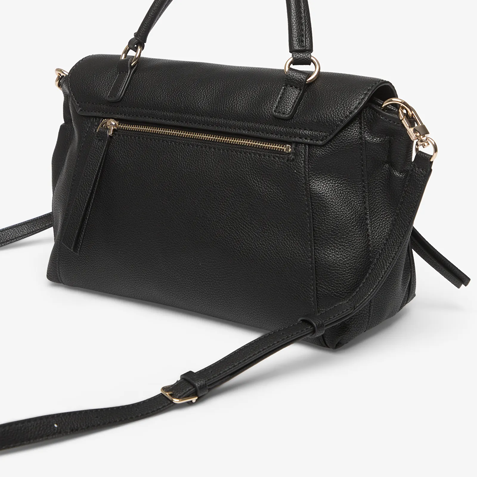 Torebki GUESS Devon Top Handle Flap Black