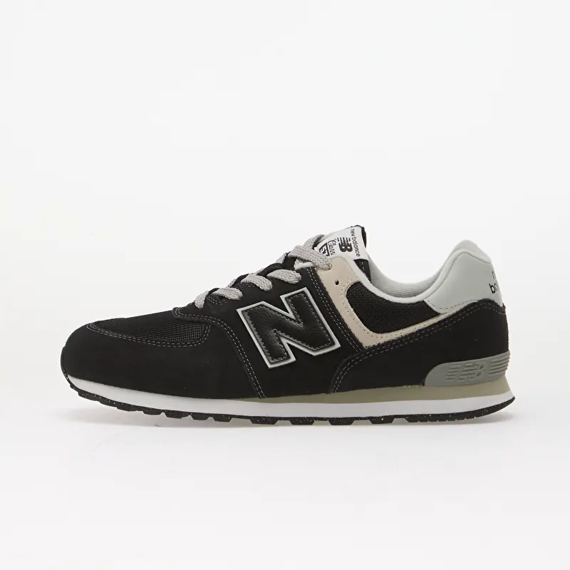 New Balance 574 Kids Black/ White Evb