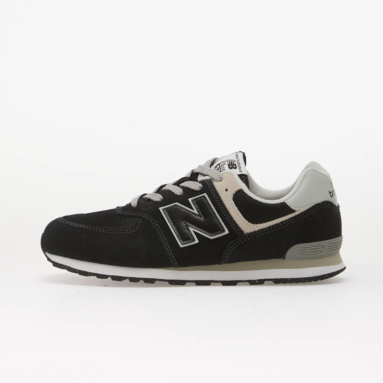 Herenschoenen New Balance 574 Kids Black/ White Evb