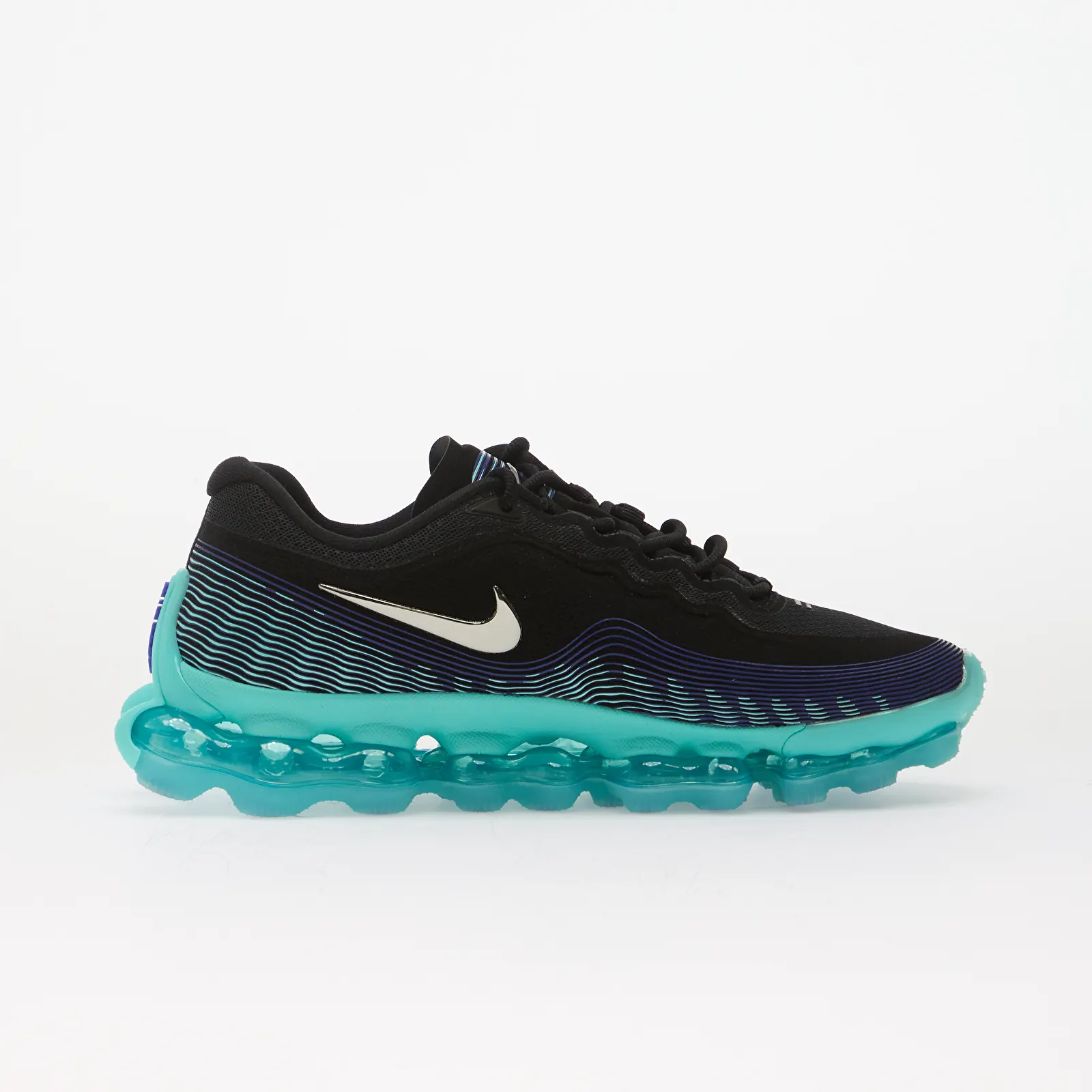 Men's sneakers and shoes Nike Air Liquid Max Black/ Chrome-Radiant Blue-Aurora Green