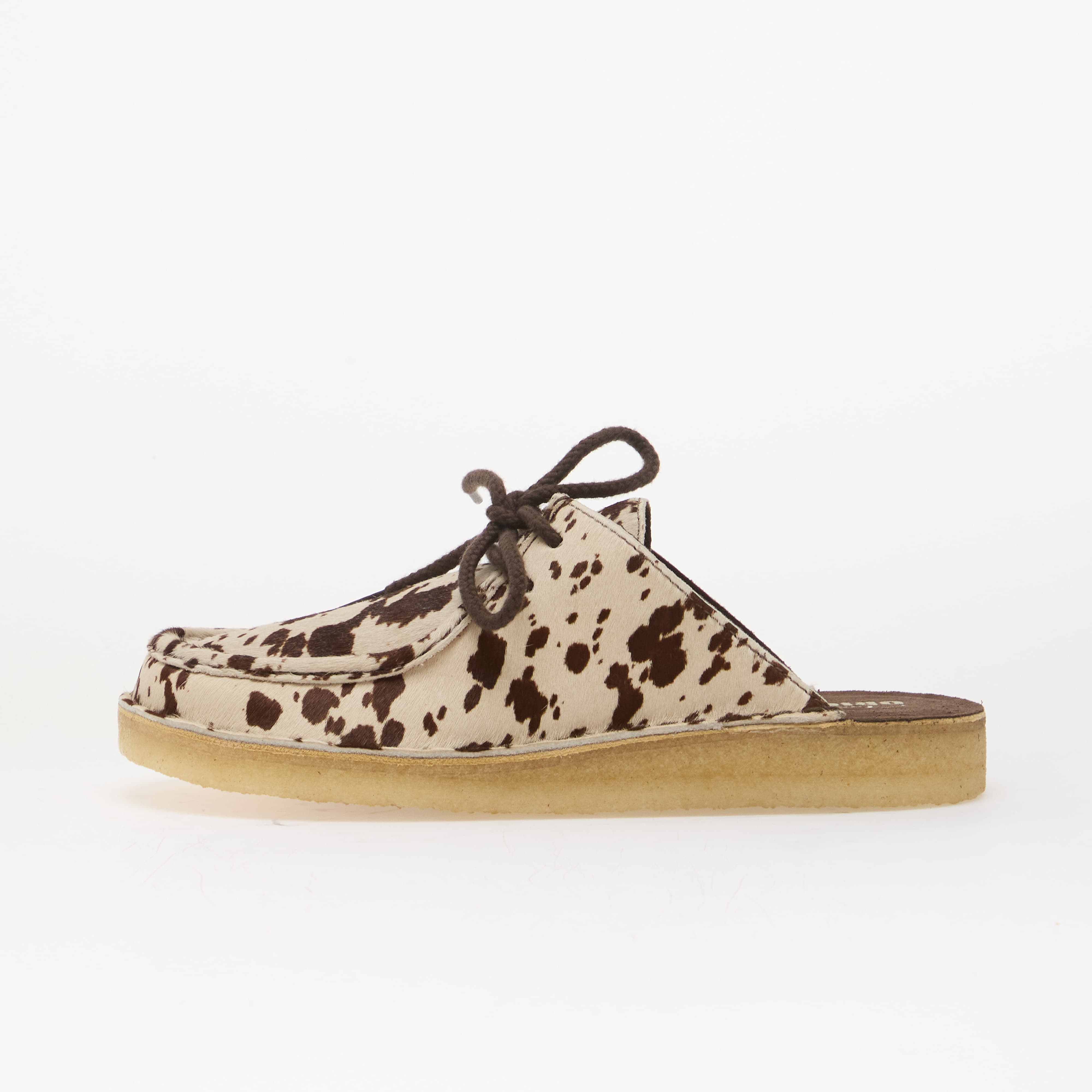 Clarks Originals DSRTNomad Mule Brown Cow Print 7