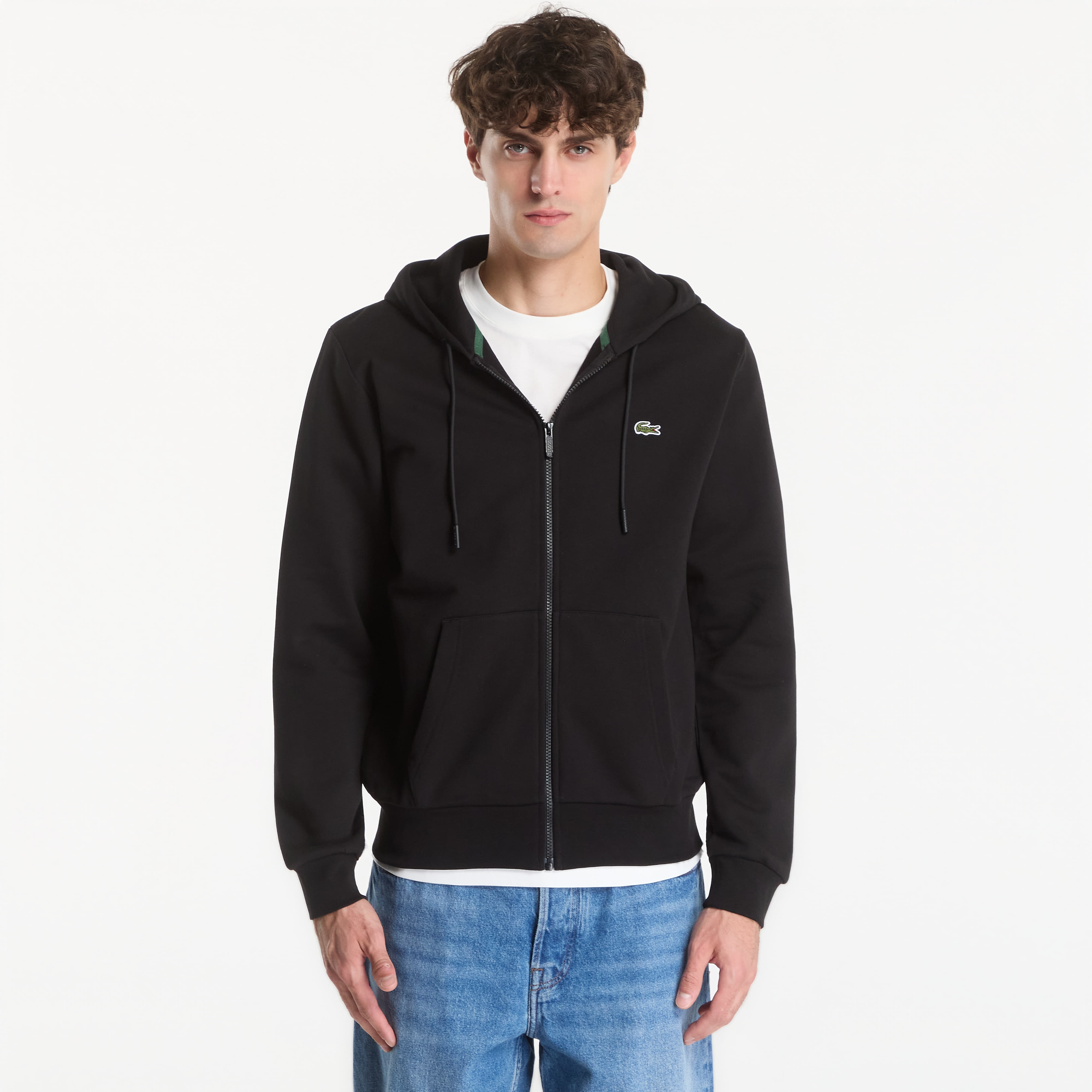 Суитшърт Lacoste Zipped Hoodie Black M