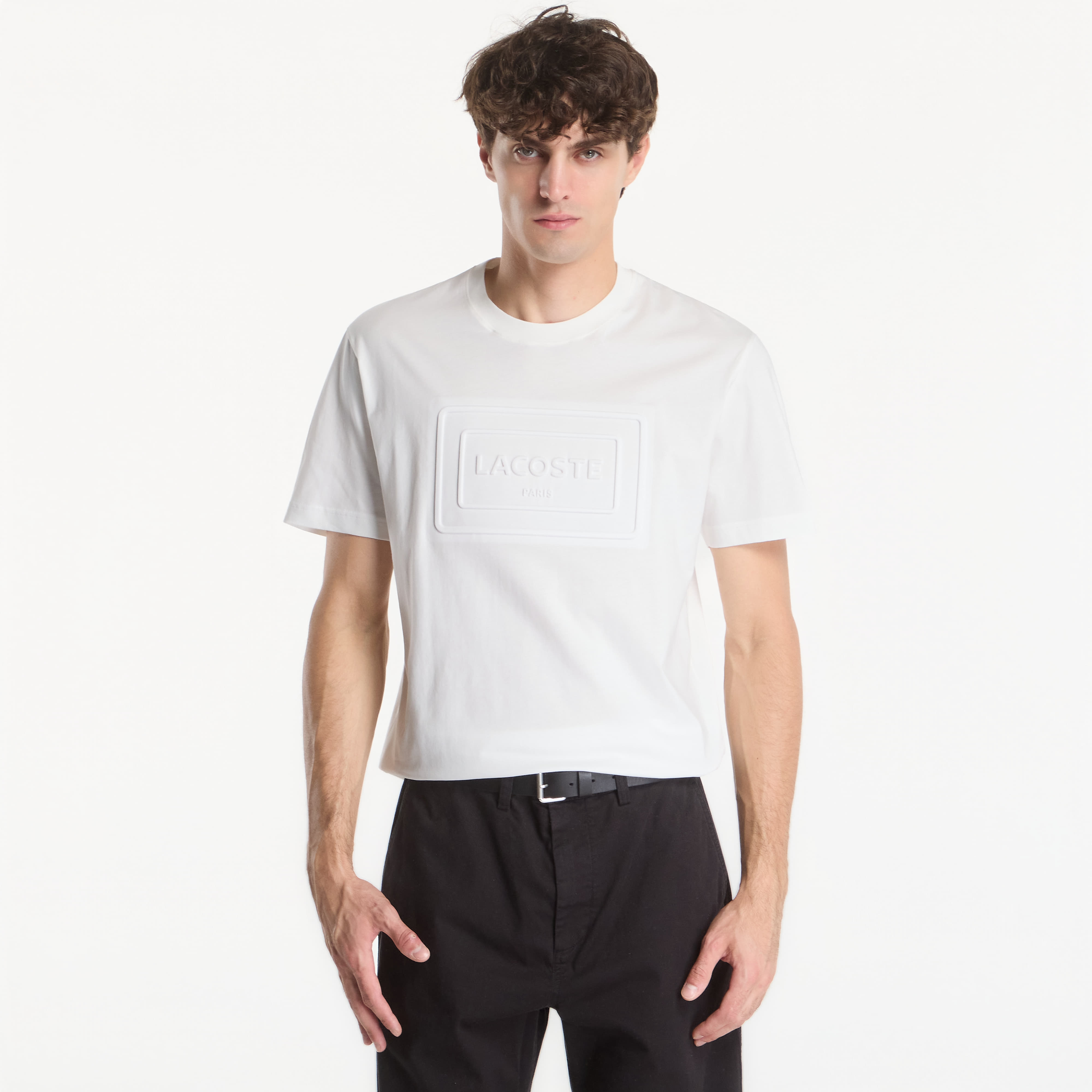 Тениска Lacoste Crewneck T-Shirt Flour L