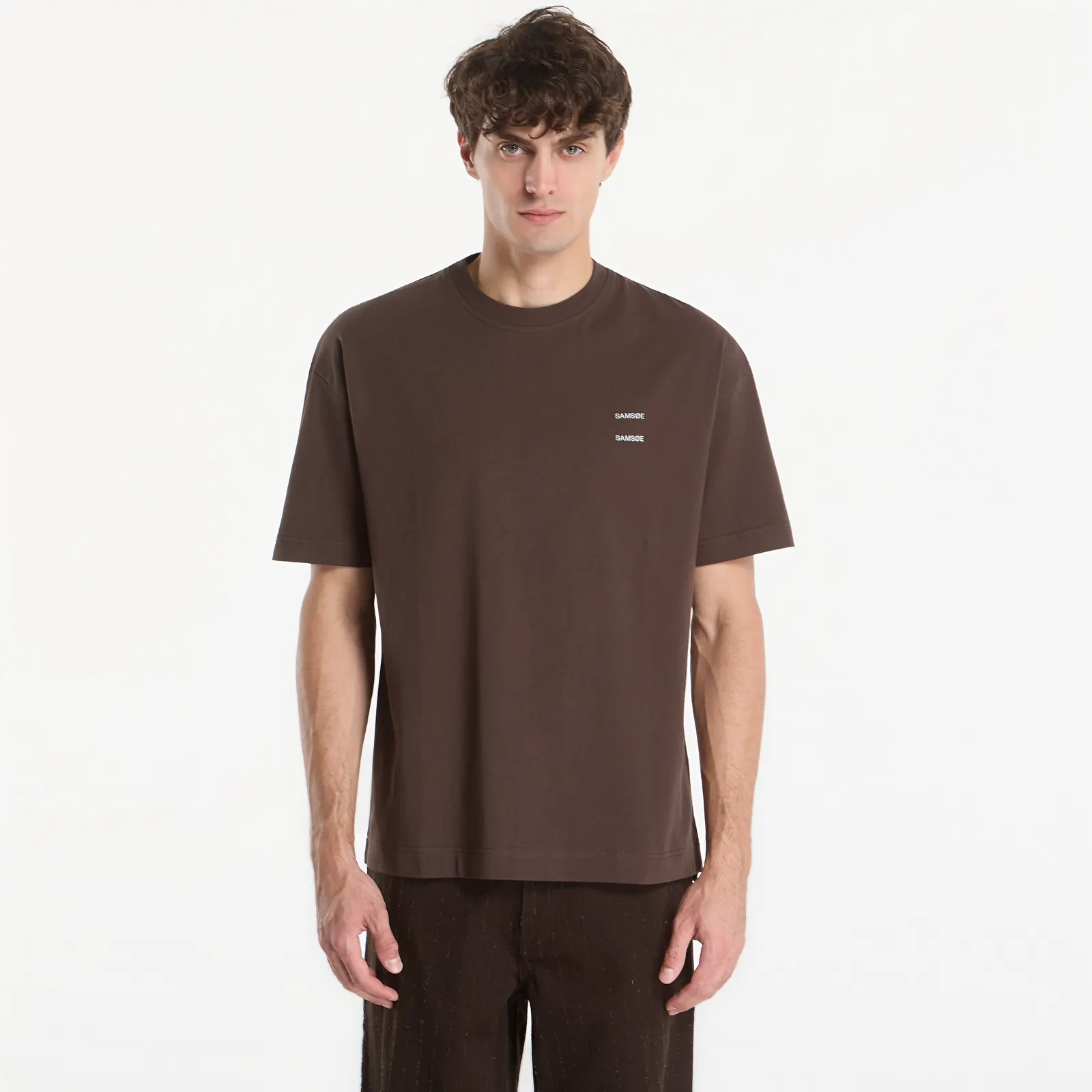 T-shirts  Samsøe Samsøe Joel T-Shirt Turkish Coffee