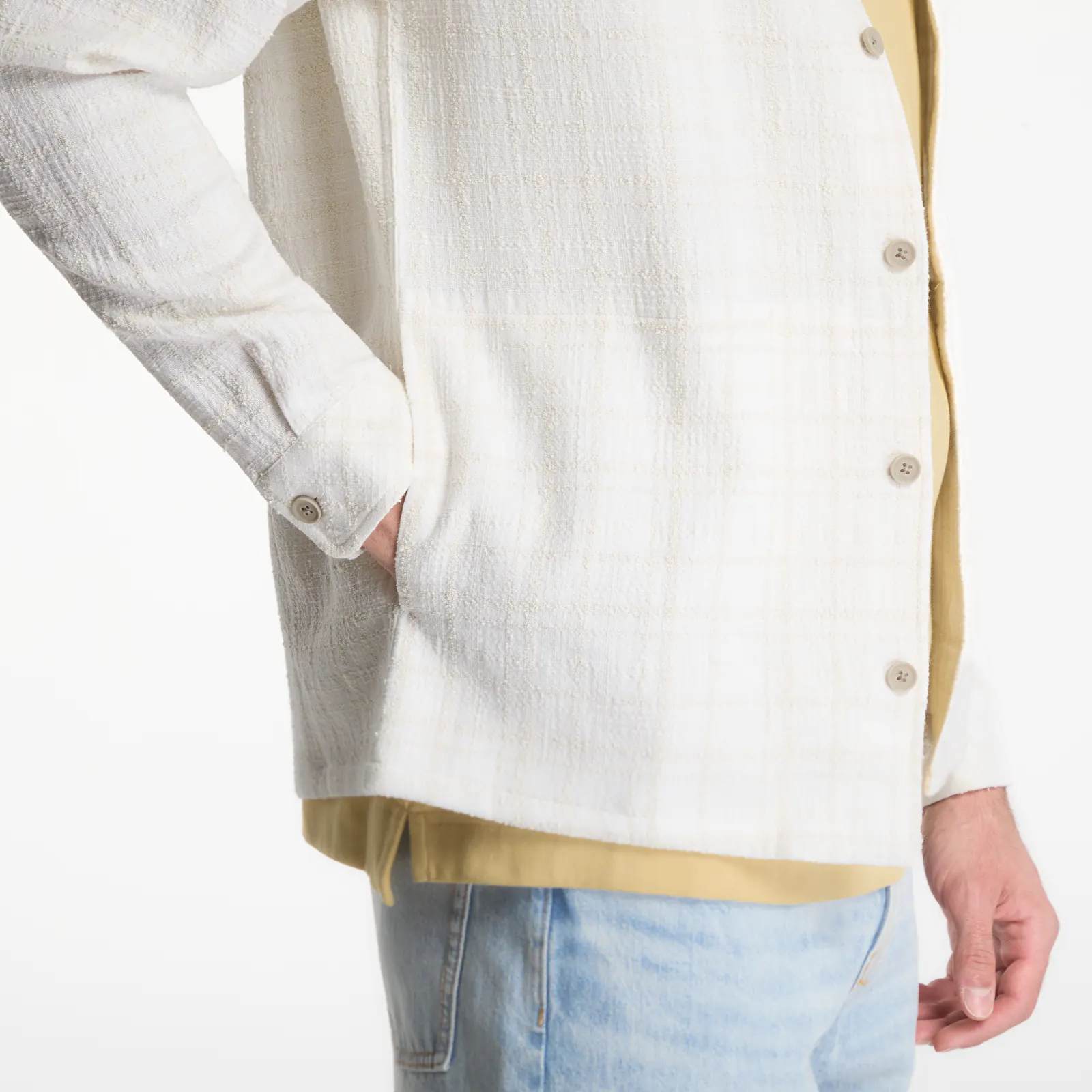 Skjorter Samsøe Samsøe Sadamon Gc Overshirt Silver Birch Ch.