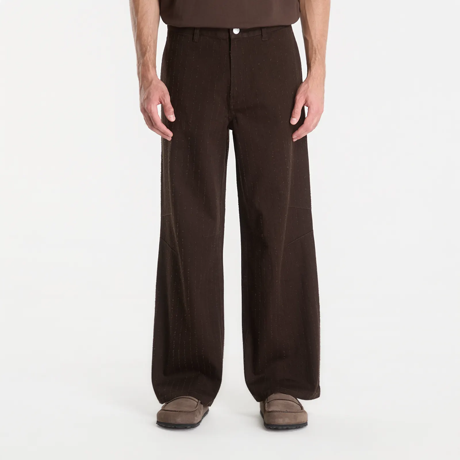 Kalhoty Samsøe Samsøe Sabruce X Trousers Turkish Coffee