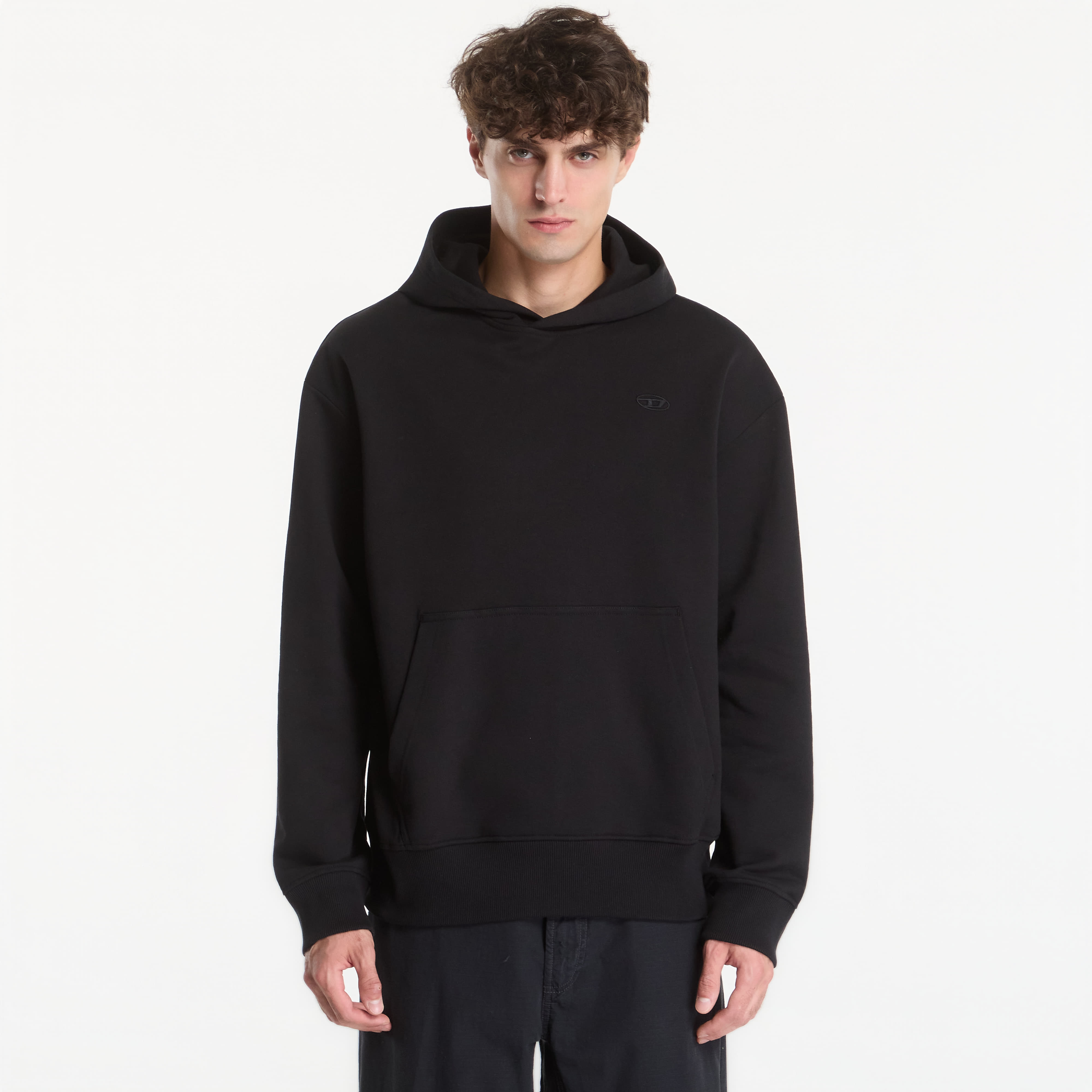 Суитшърт Diesel S-Macs-Hood-Megoval-D Sweat-Shirt Black XL