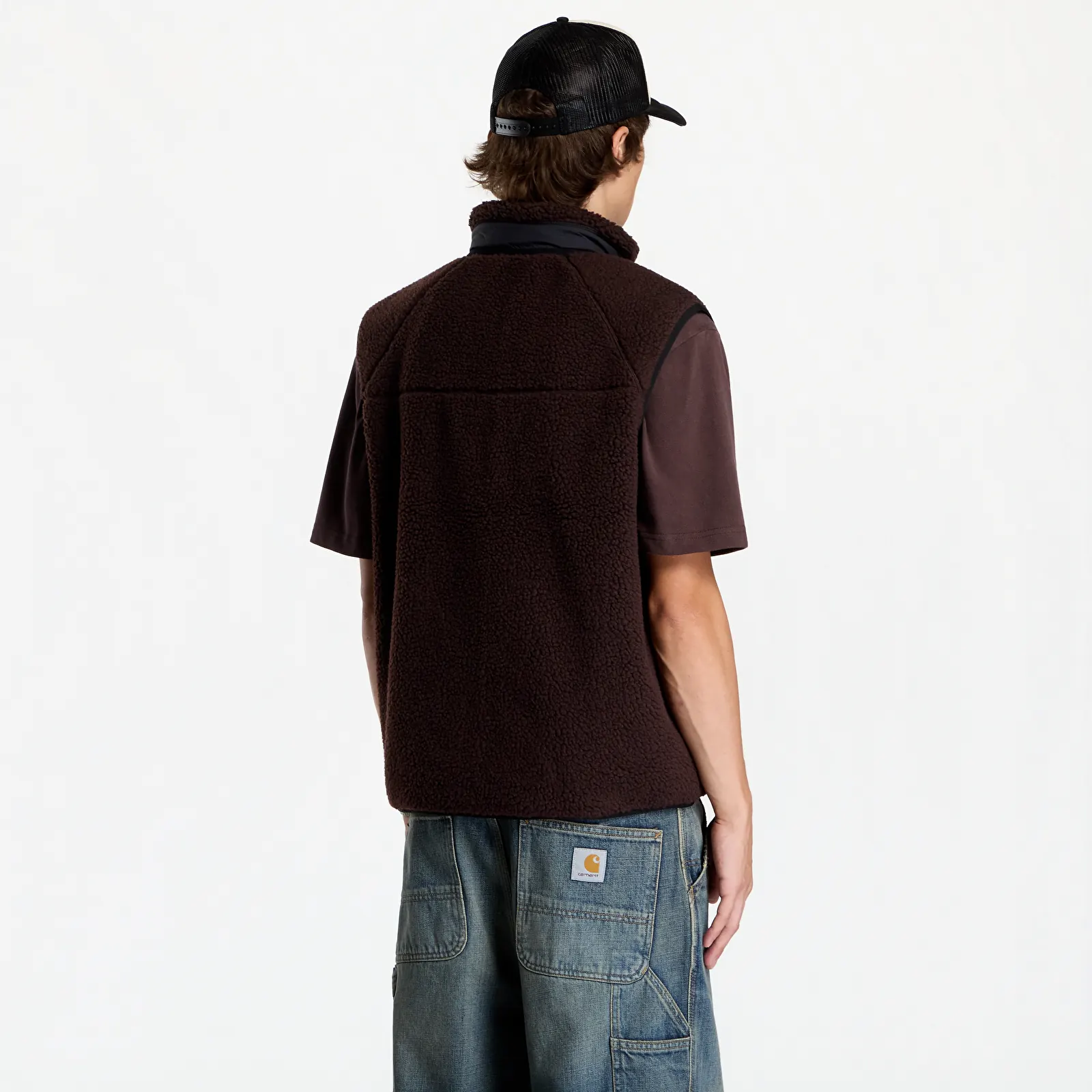 Férfi mellények Carhartt WIP Prentis Vest Liner UNISEX Palisander/ Black