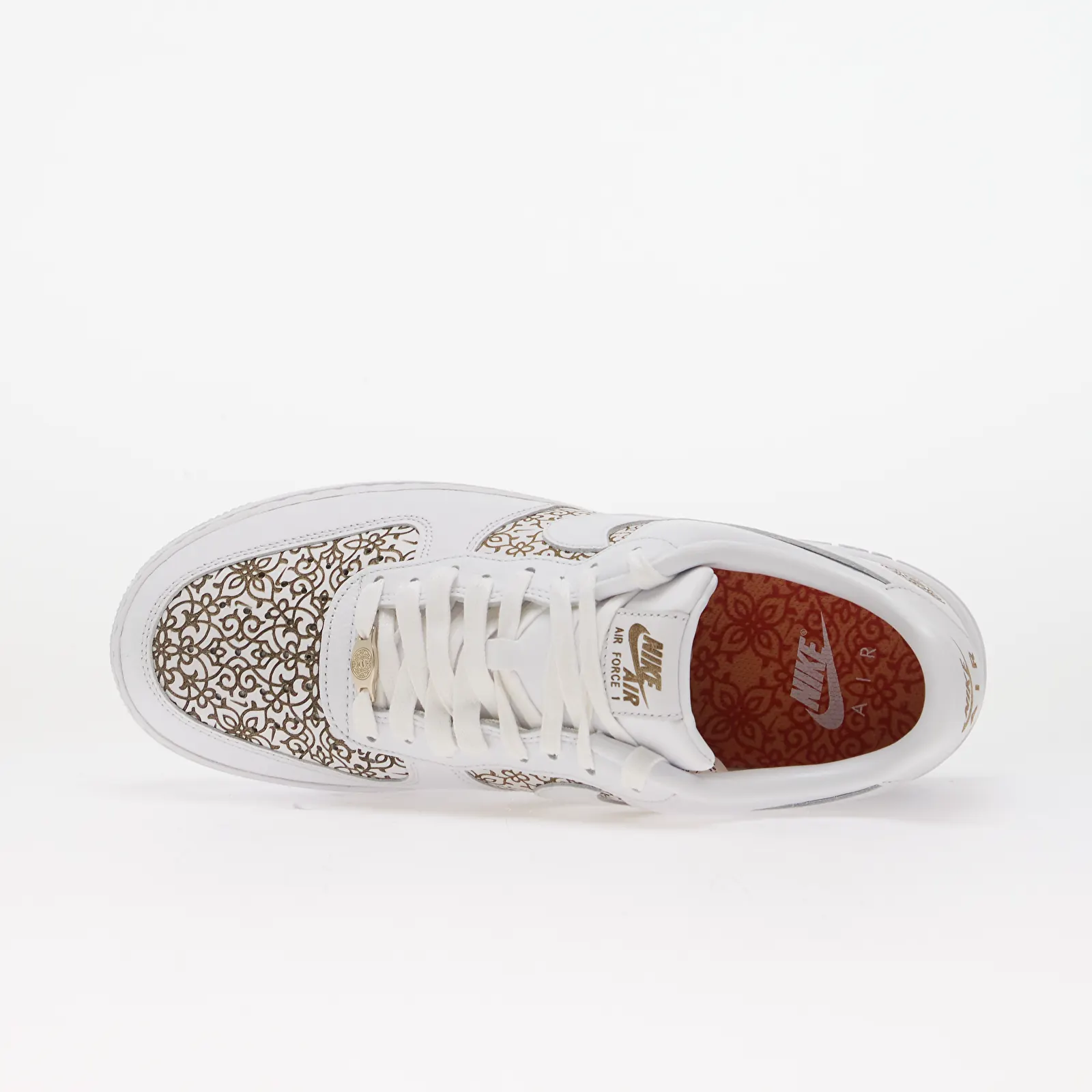 Joggesko og sko for menn Nike Air Force 1 '07 LV8 White/ Lt Orewood Brn-Marakesh