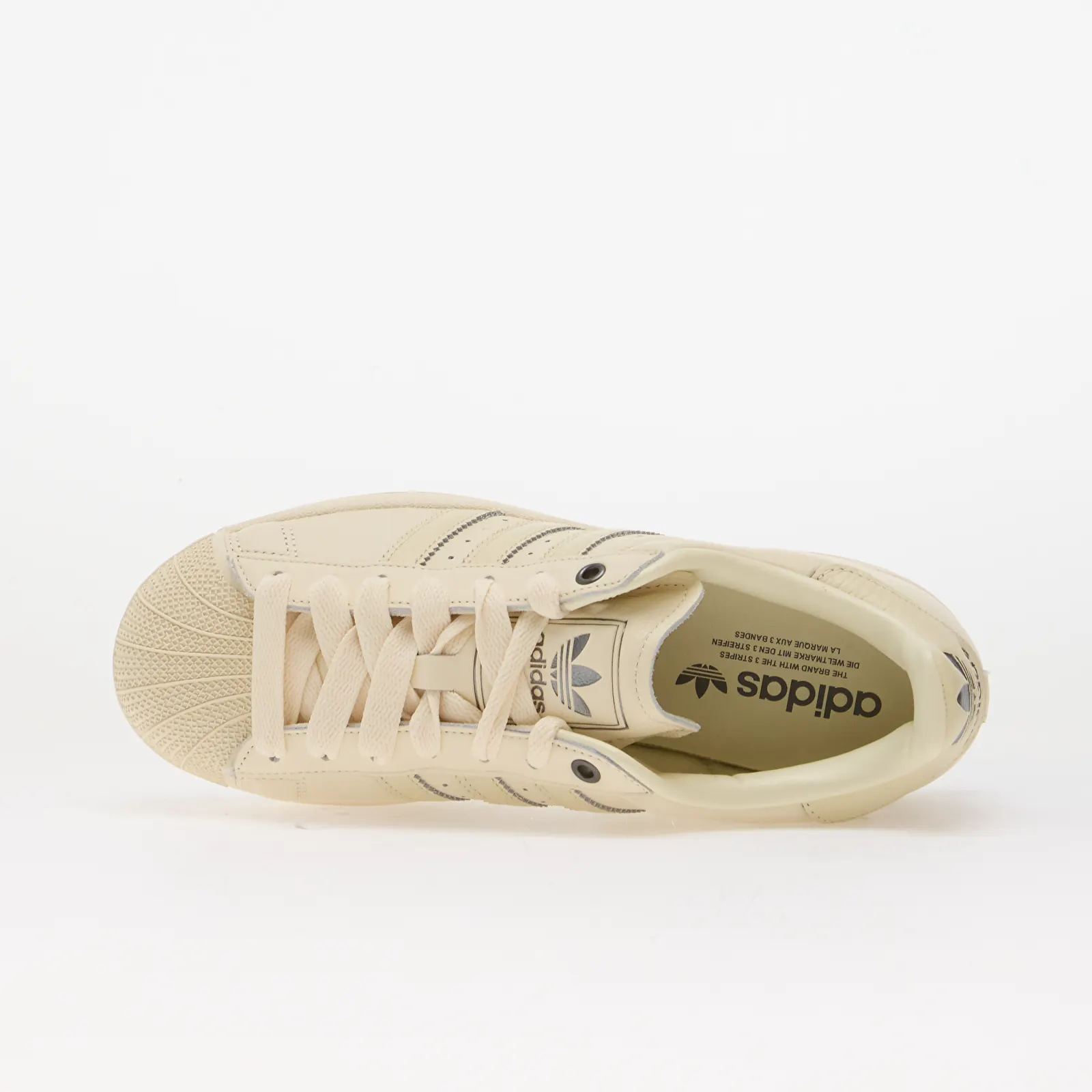 Men's sneakers and shoes adidas Superstar II Cream White/ Cream White/ Iron Met.