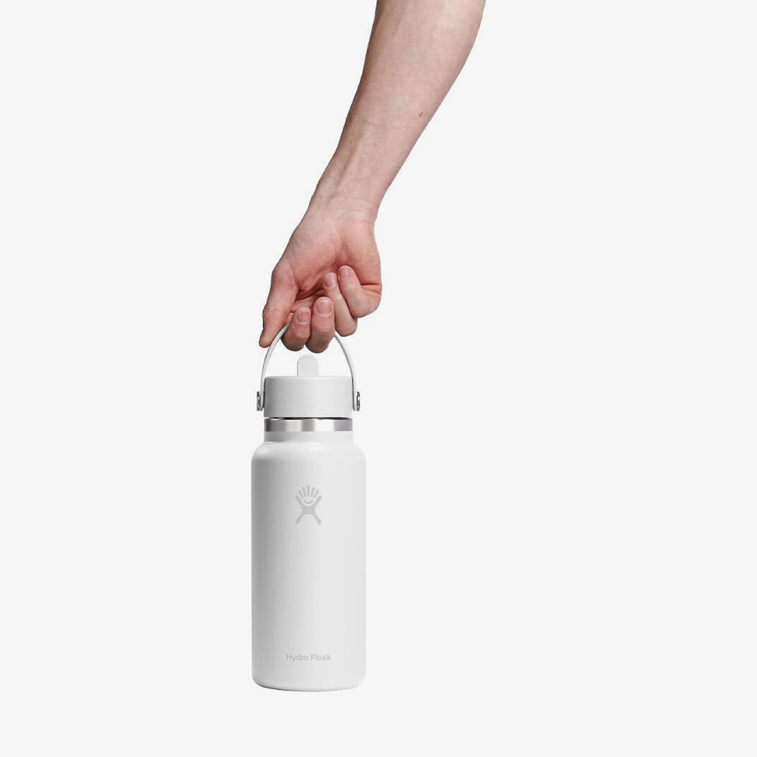 Láhve na pití Hydro Flask 946 ml Wide Flex Straw Cap White