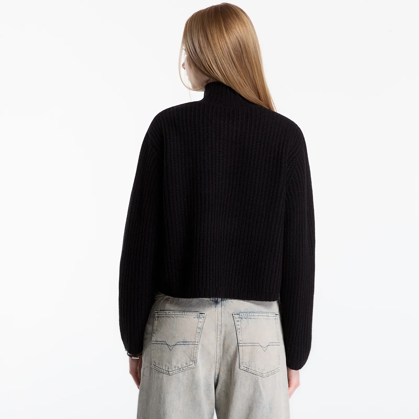Tröjor för kvinnor Carhartt WIP W' Detroit Half Zip Sweater Black