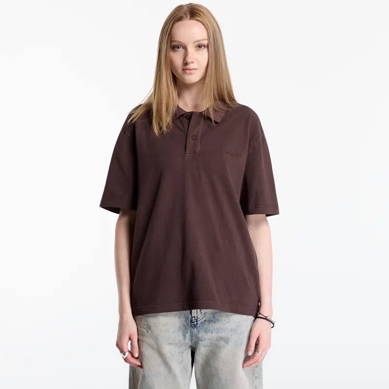 Majice Carhartt WIP S/S Wayne Polo UNISEX Palisander Garment Dyed