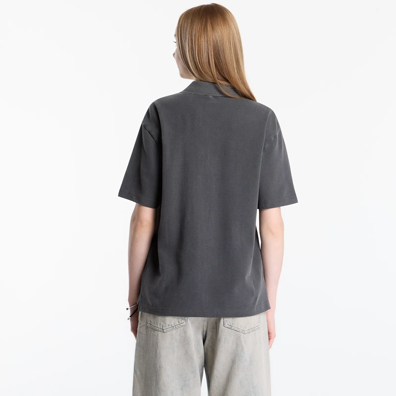 Camisetas de hombre Carhartt WIP S/S Wayne Polo UNISEX Black Garment Dyed