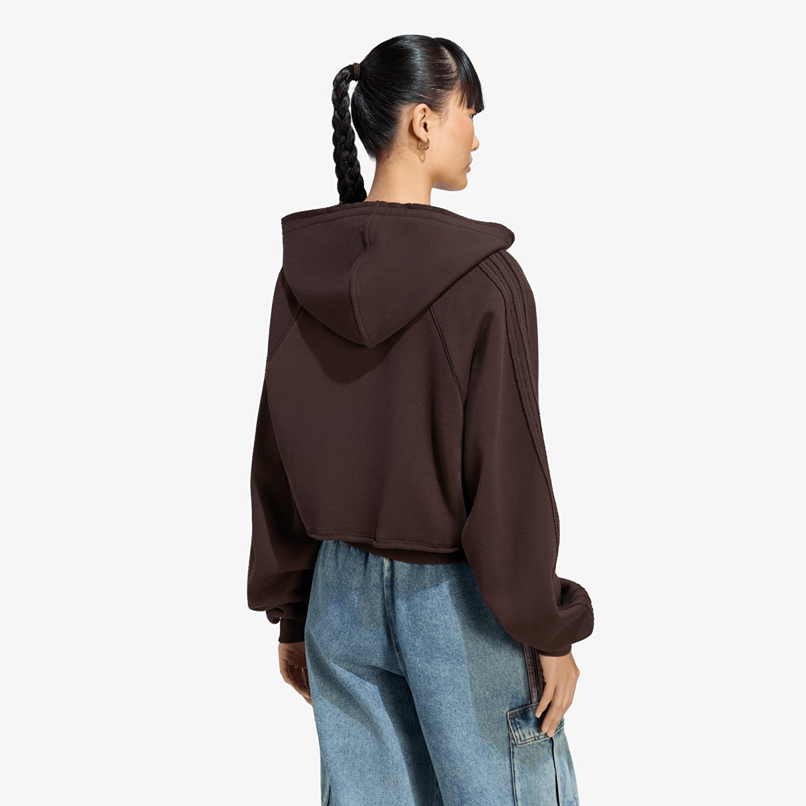 Women's Sweatshirts adidas SST Double Front Hoody Aurora Coffee