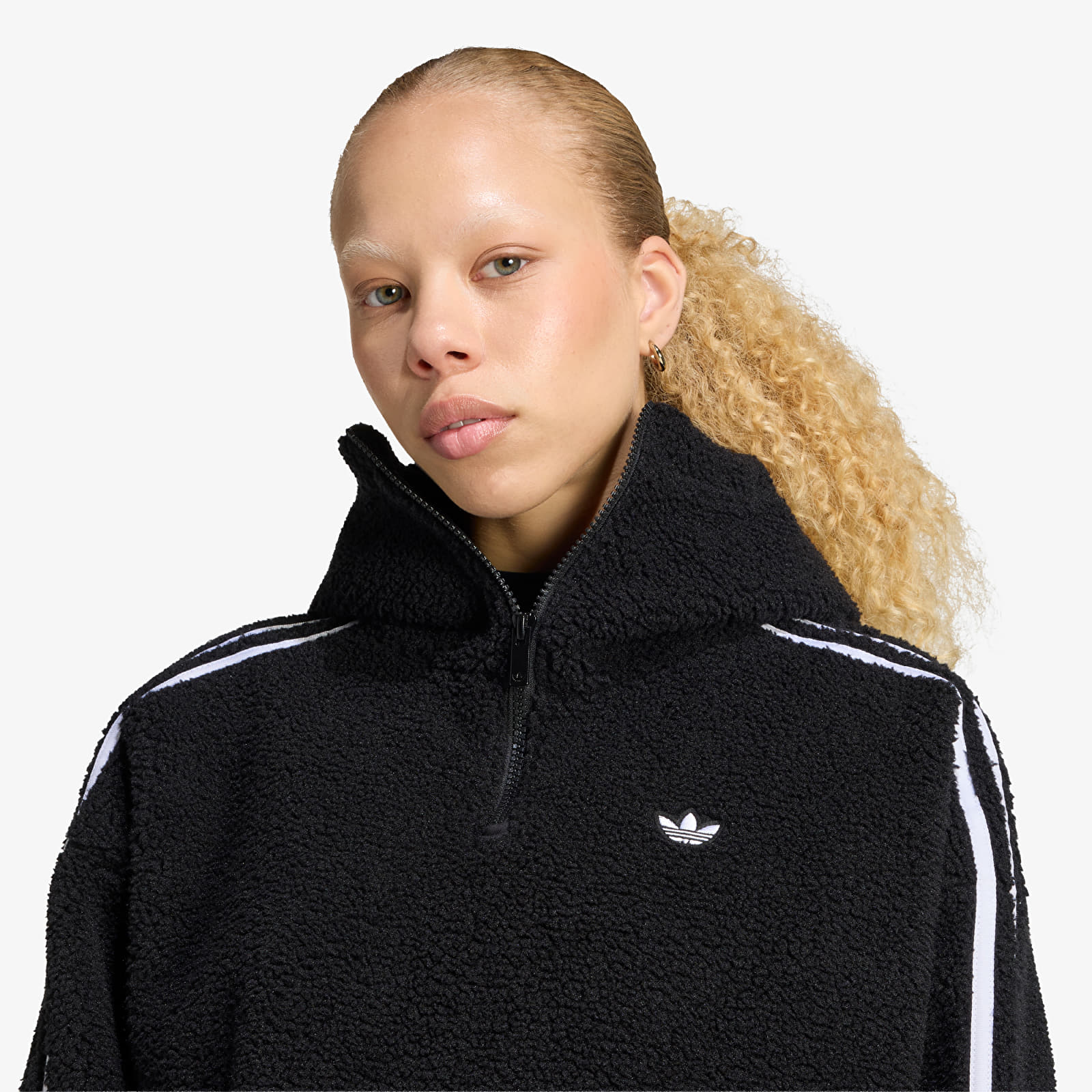 Sweatshirts für Frauen adidas Adiluna Season 2 x Jennie Fleece Hoodie Jacket Black