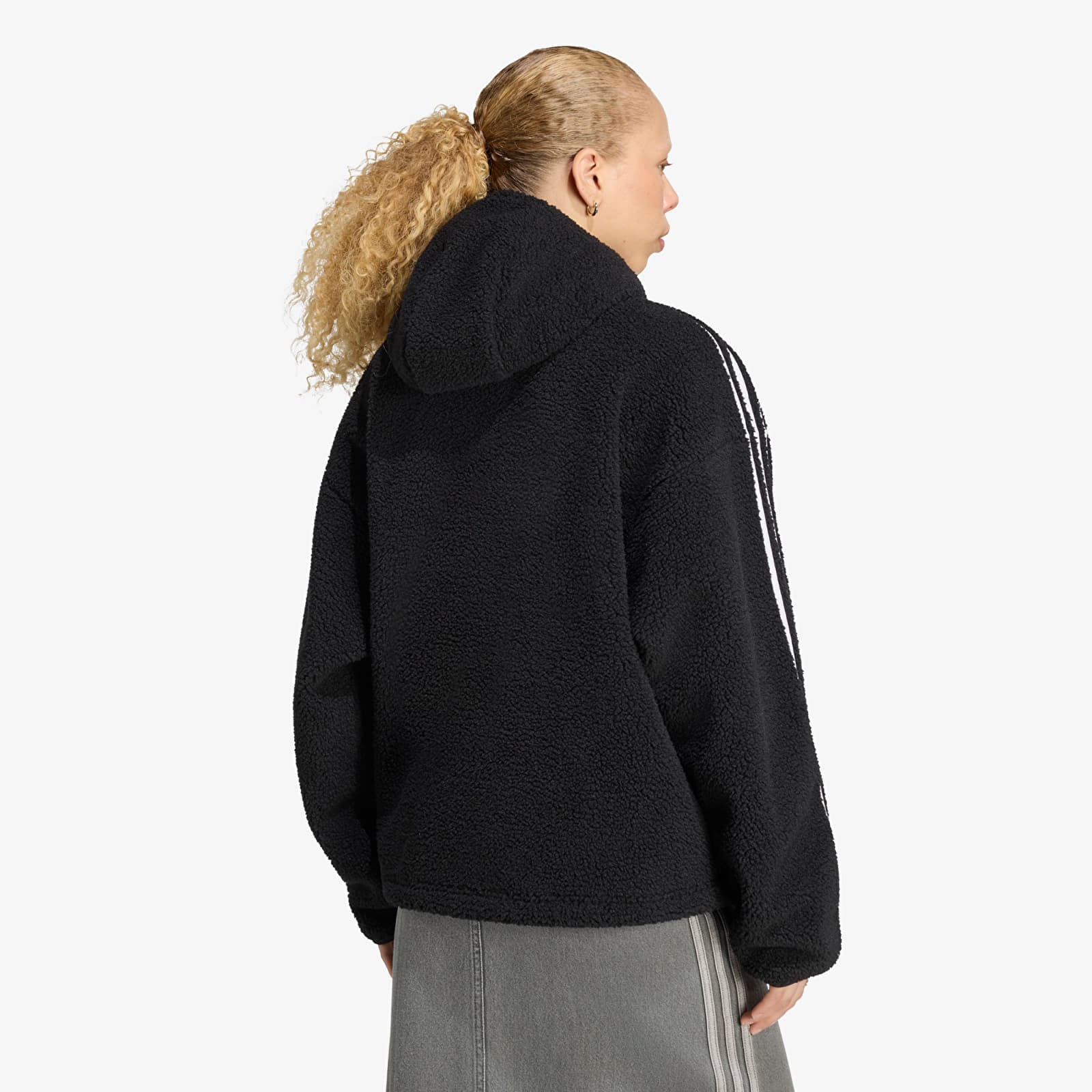 Sweatshirts für Frauen adidas Adiluna Season 2 x Jennie Fleece Hoodie Jacket Black