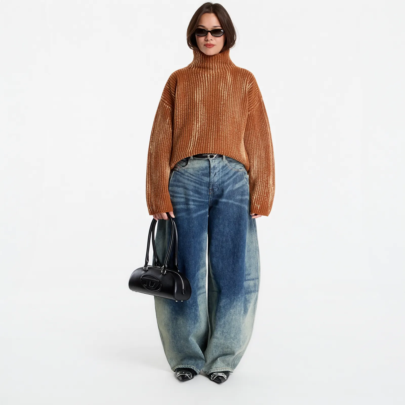 Svetry Diesel M-Amet Knitwear Rusty Orange