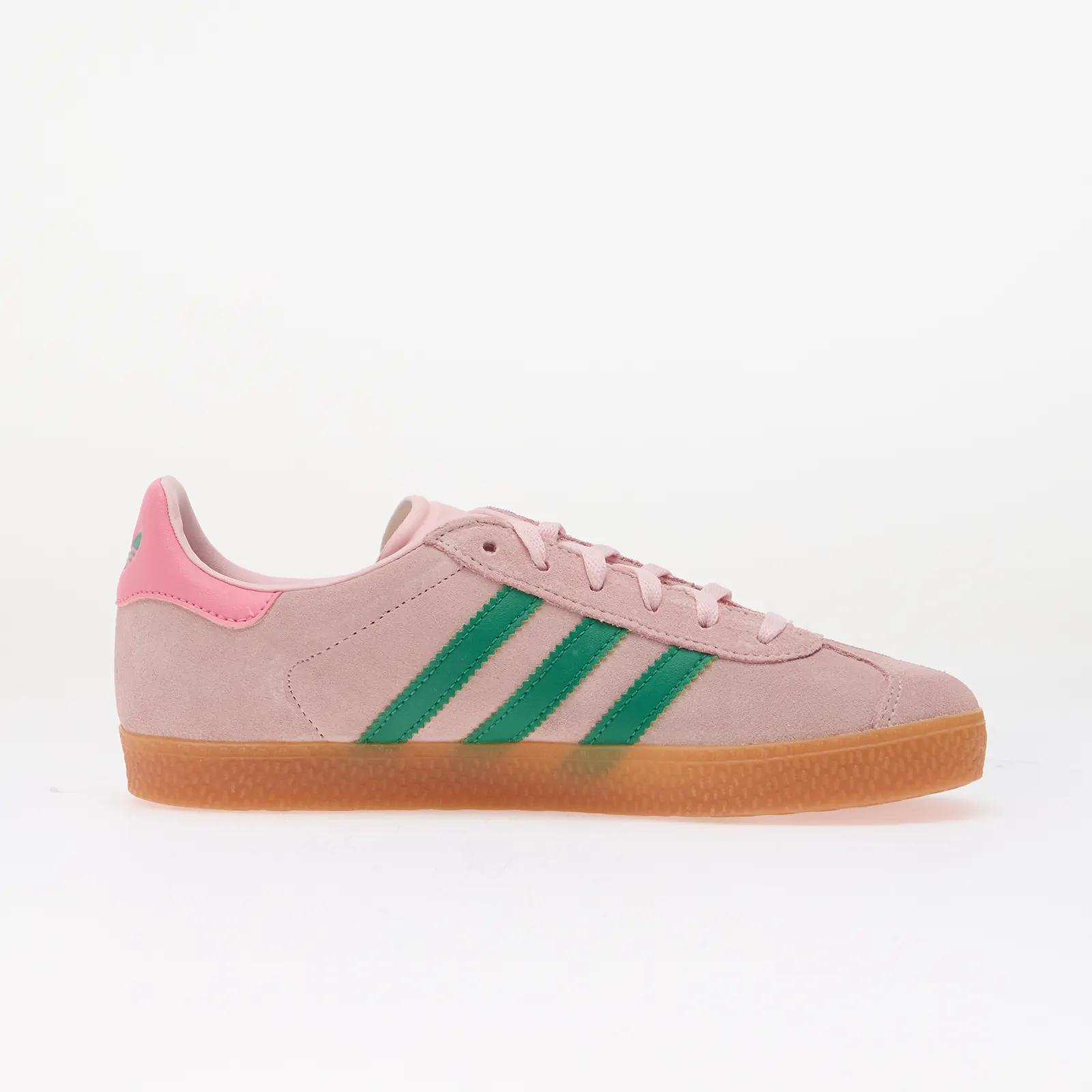 Încălțăminte și sneakerși pentru bărbați adidas Gazelle Kids Clear Pink/ Court Green/ Bliss Pink