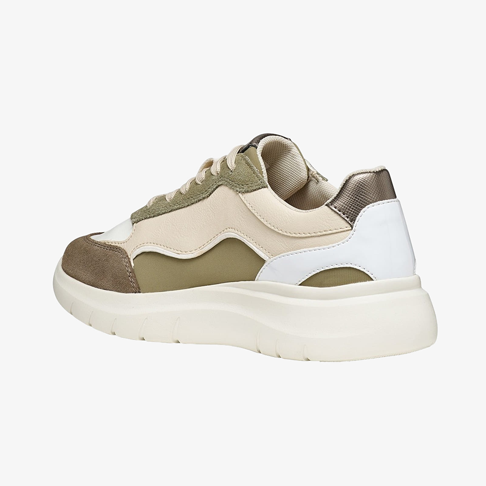 Damen-Turnschuhe Geox Plummery Beige