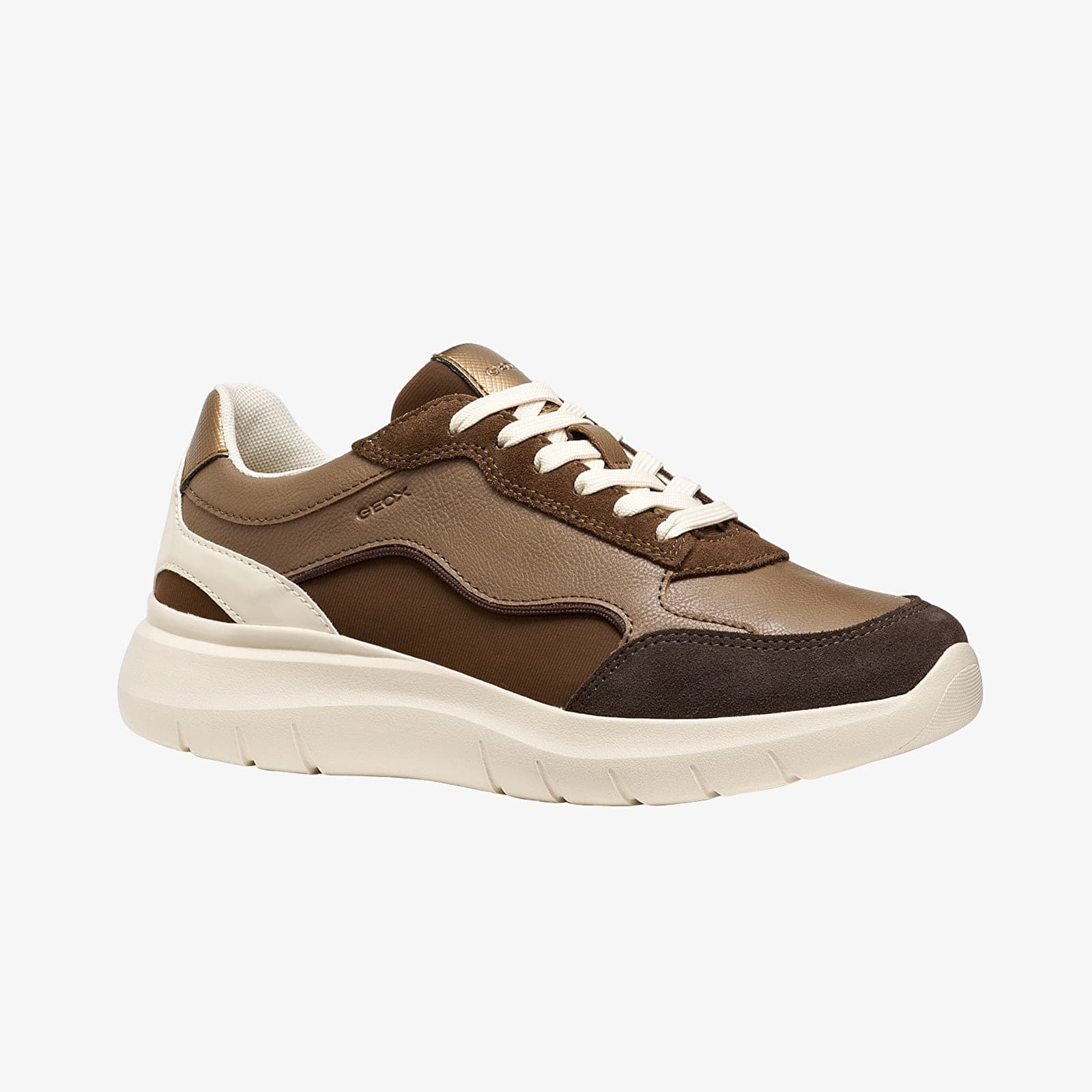 Sneakers til kvinder Geox Plummery Dark Brown