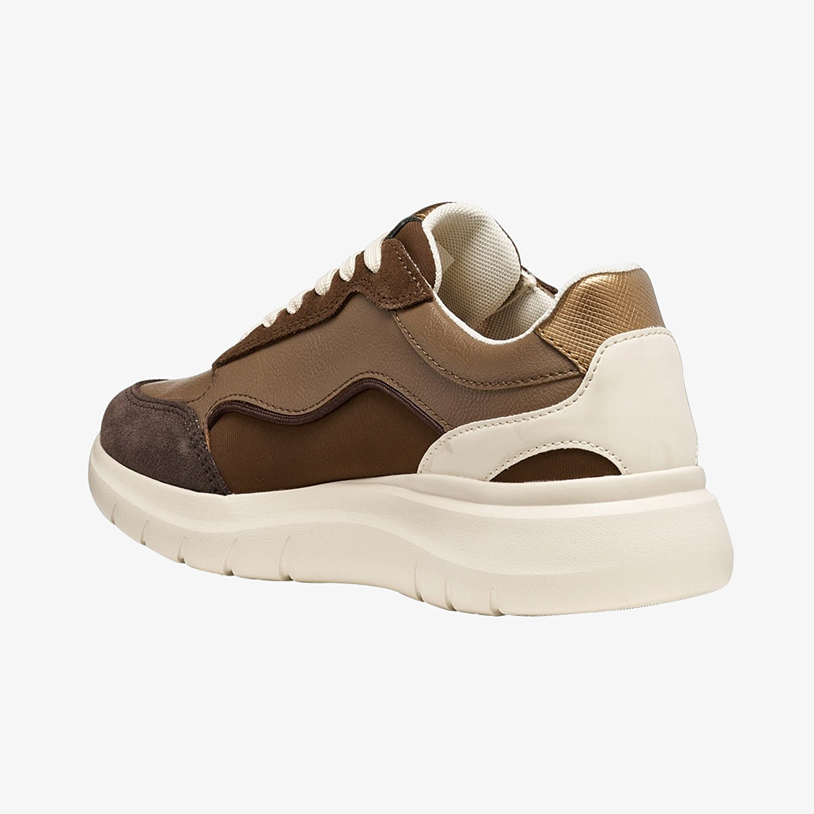 Sneakers til kvinder Geox Plummery Dark Brown