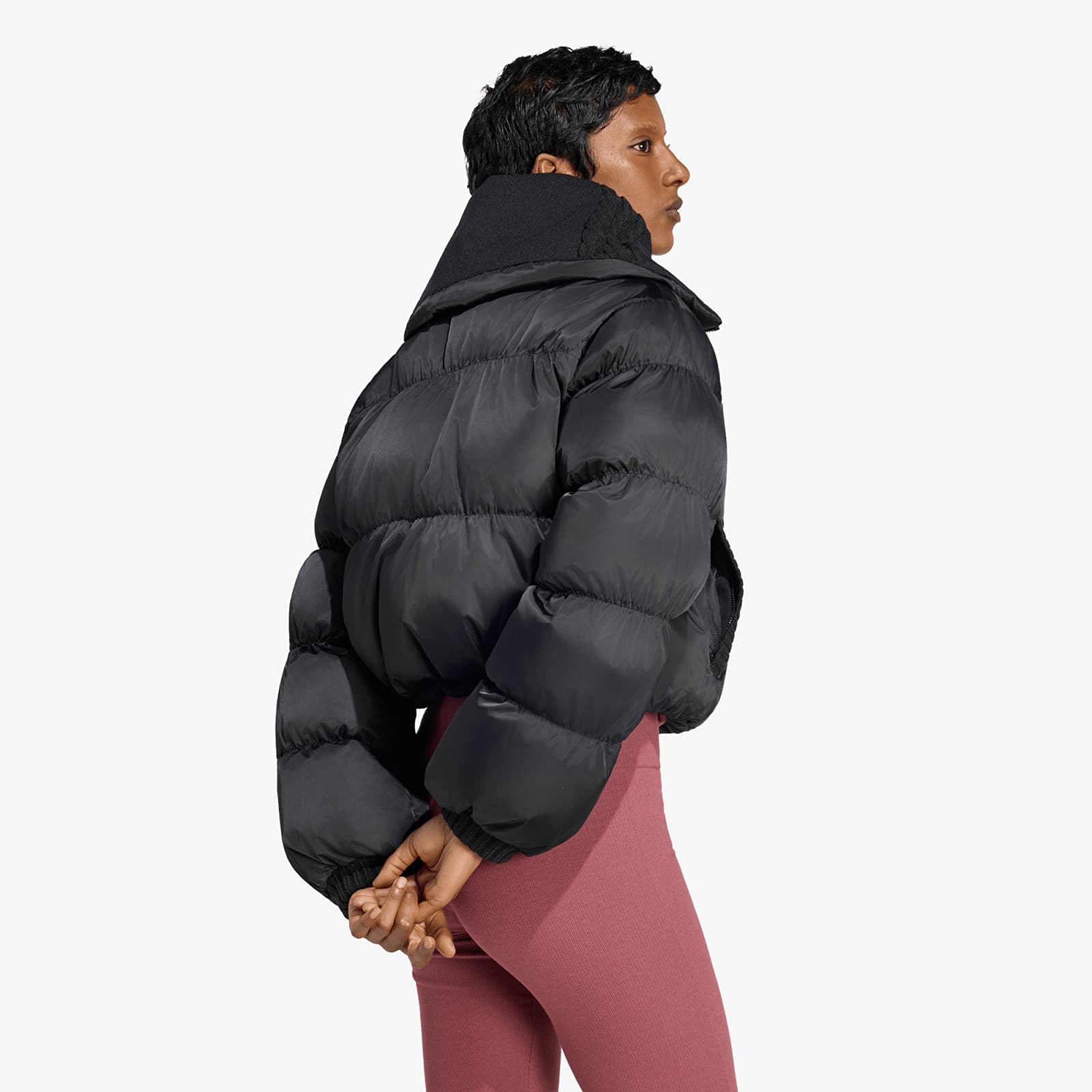 Women's jackets adidas Knitted Puffer Jacket Black