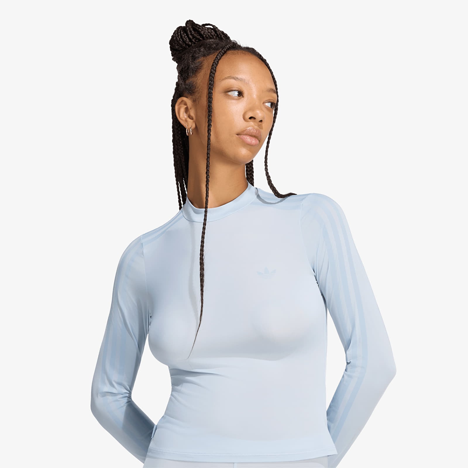 Női pólók  adidas Adiluna Season 2 x Jennie Sheer Long Sleeve Tee Wonder Blue