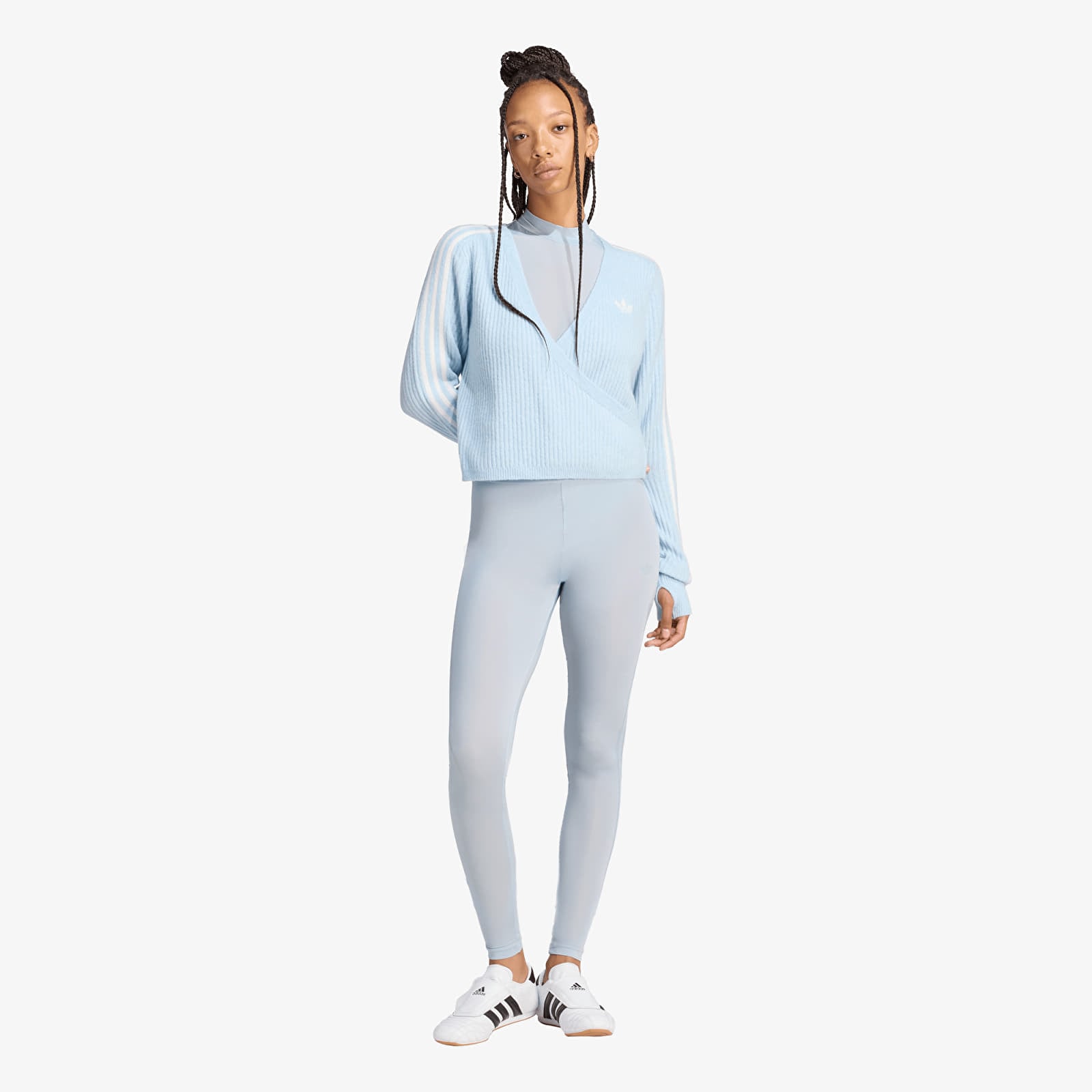 Kvinnekroppen adidas x Jennie Adiluna Season 2 Sheer Sleeveless Body Wonder Blue