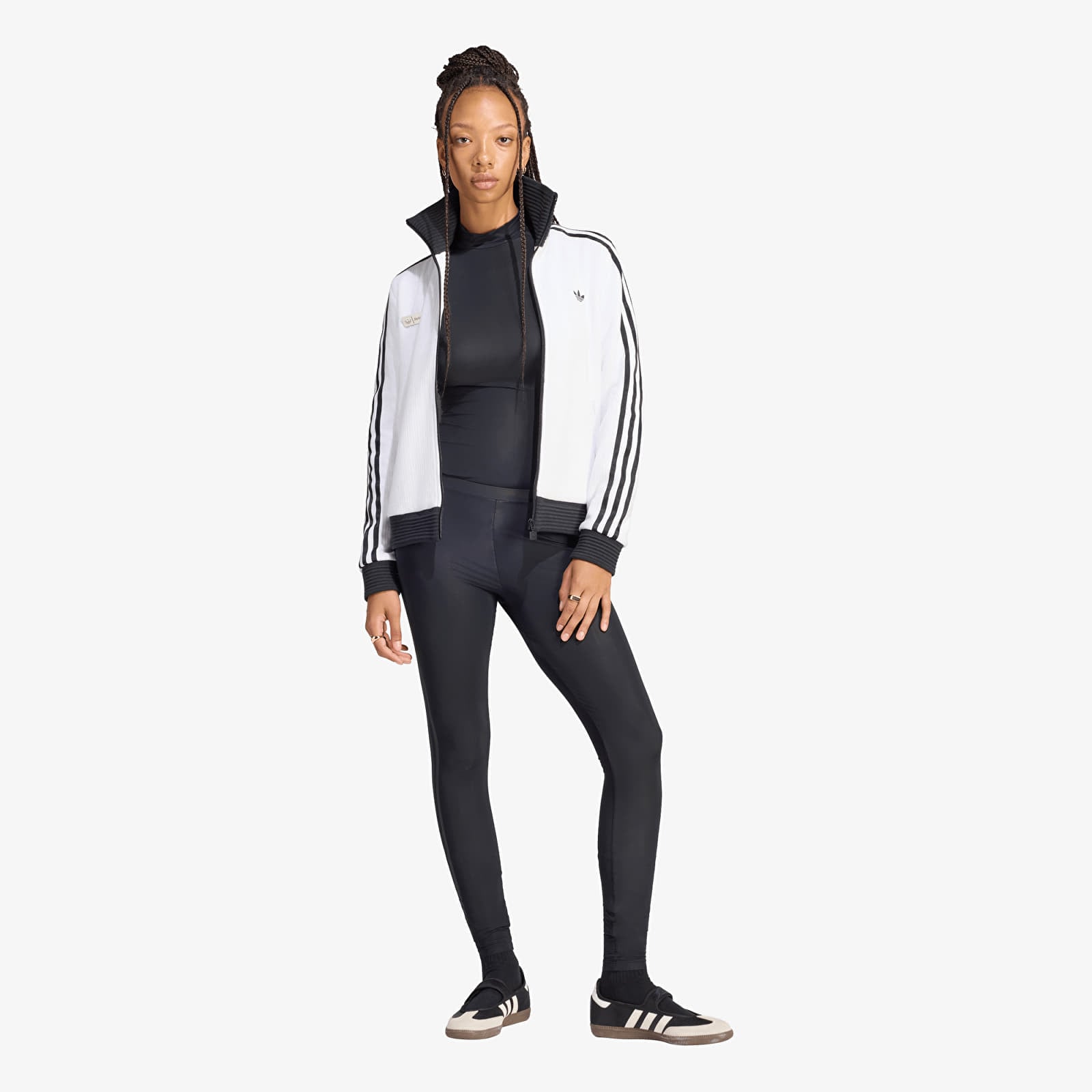 Žensko telo adidas x Jennie Adiluna Season 2 Sheer Sleeveless Body Black