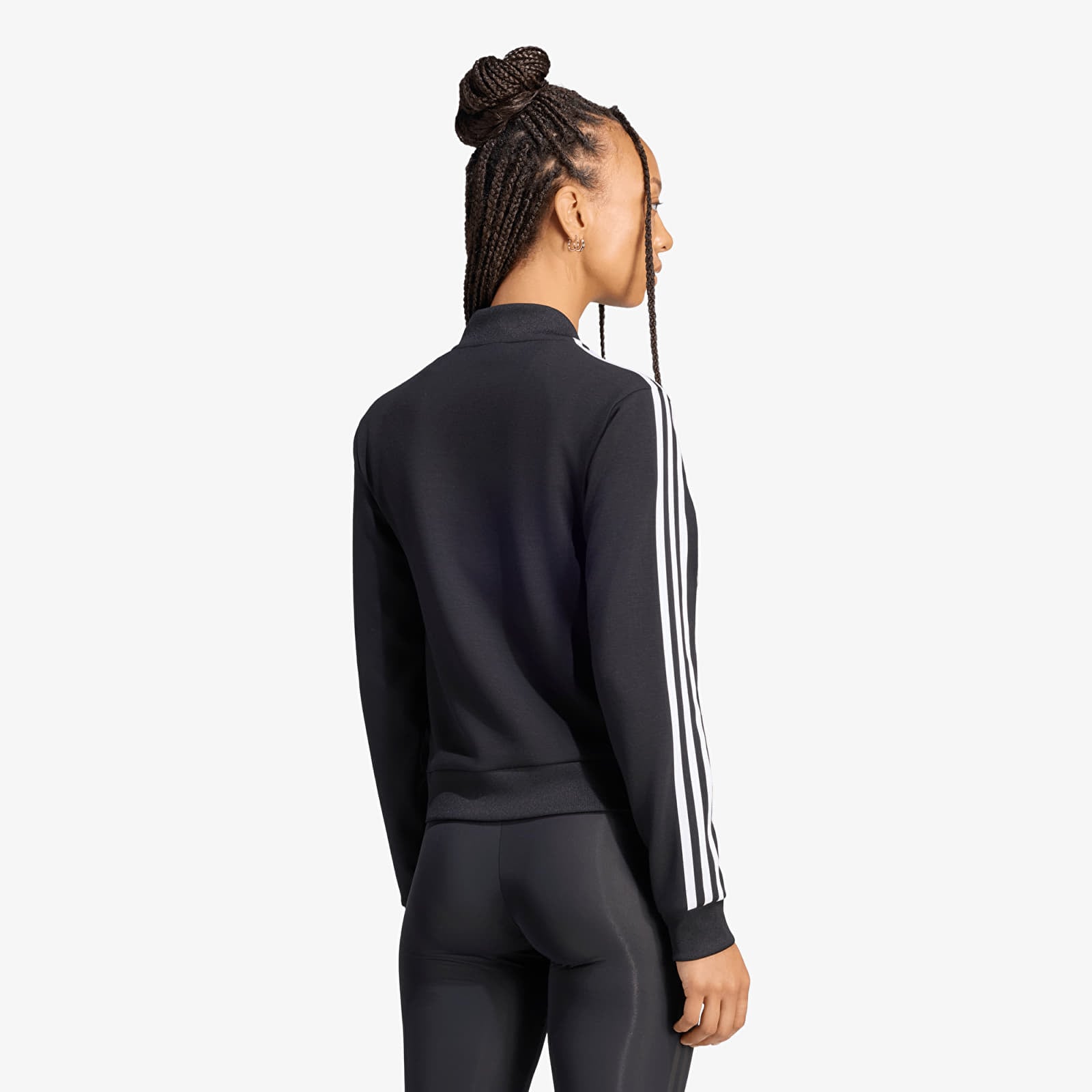 Women's Sweatshirts adidas Adiluna Season 2 Wrap Around Sstr Track Top Black