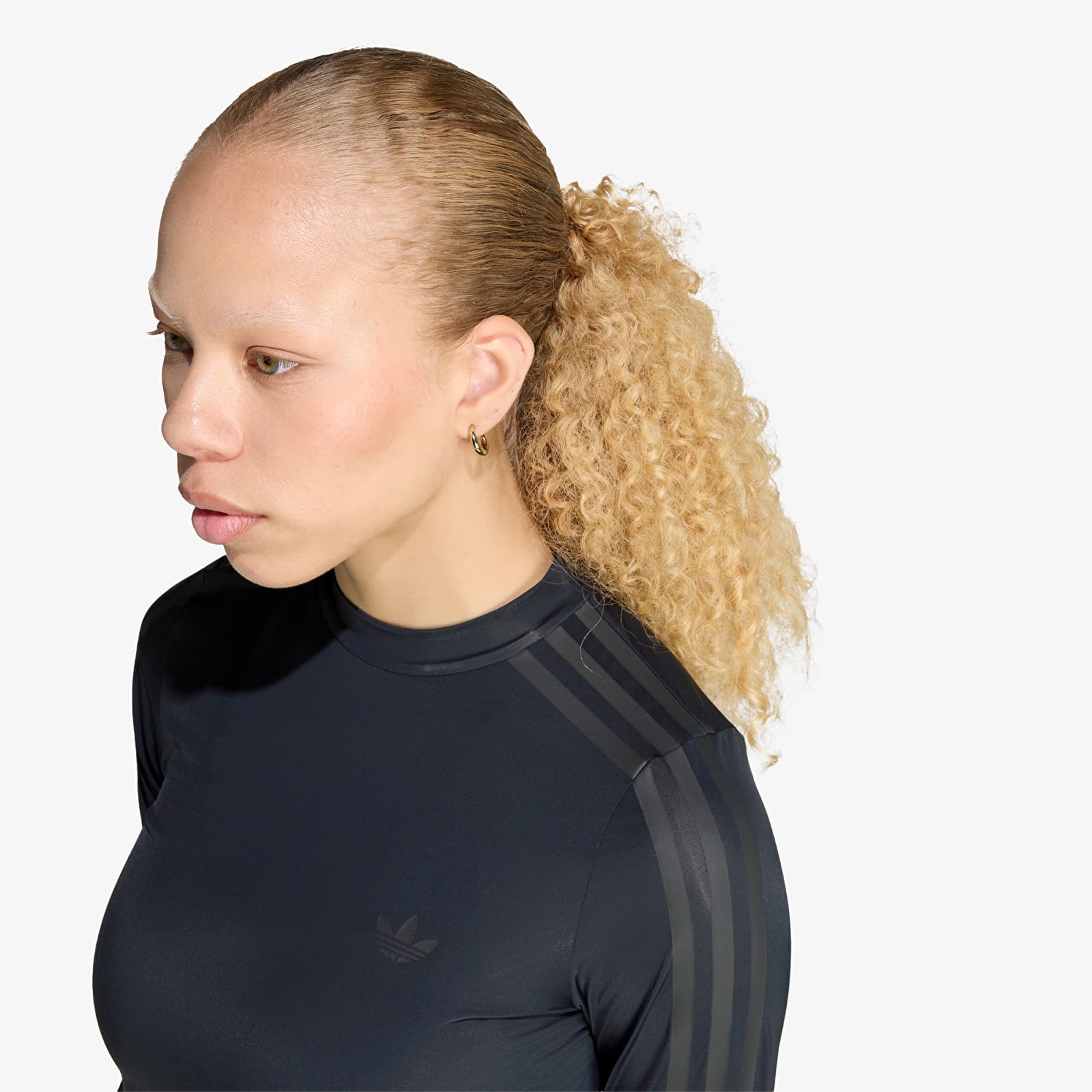 Camisetas de mujer adidas Adiluna Season 2 x Jennie Sheer Long Sleeve Tee Black