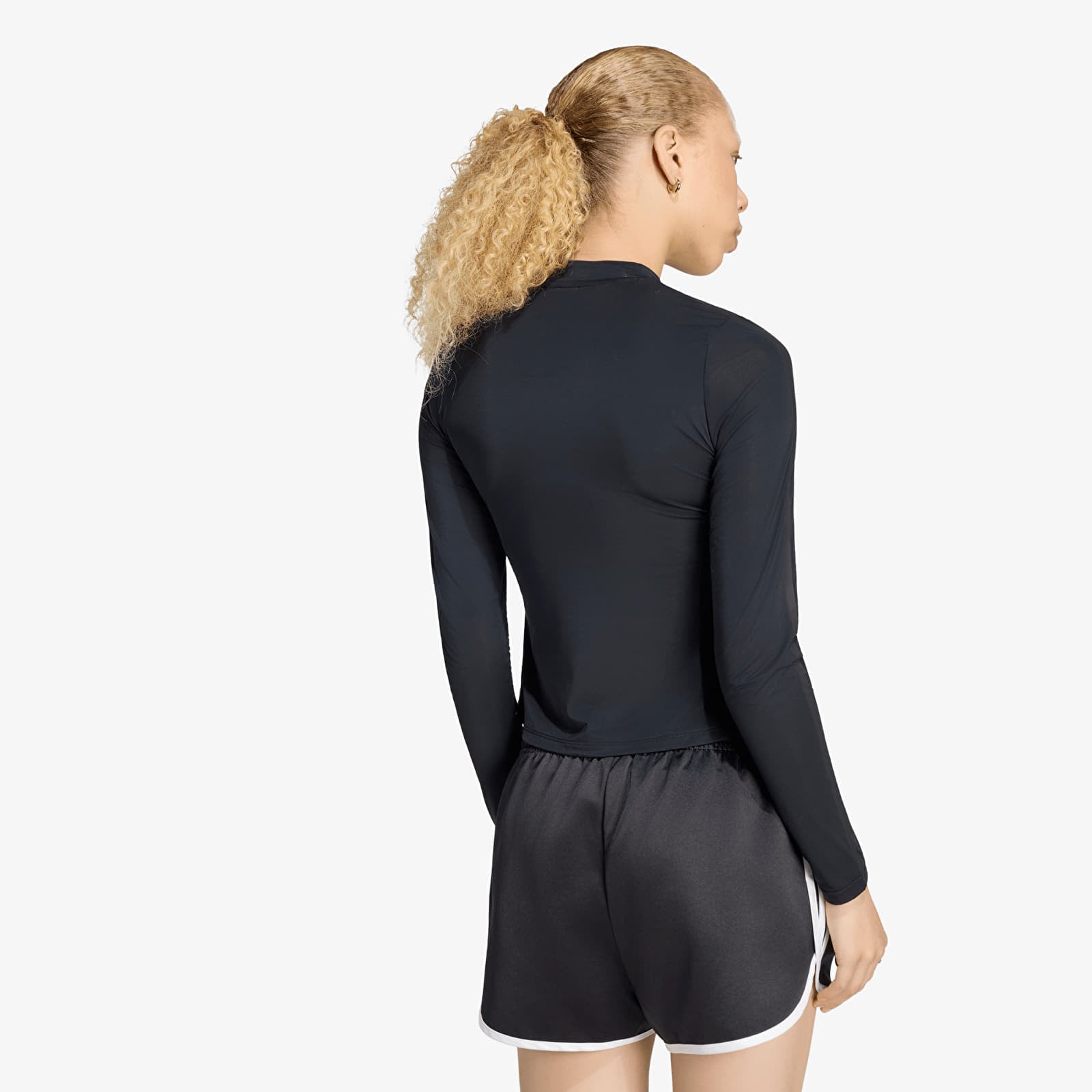Camisetas de mujer adidas Adiluna Season 2 x Jennie Sheer Long Sleeve Tee Black