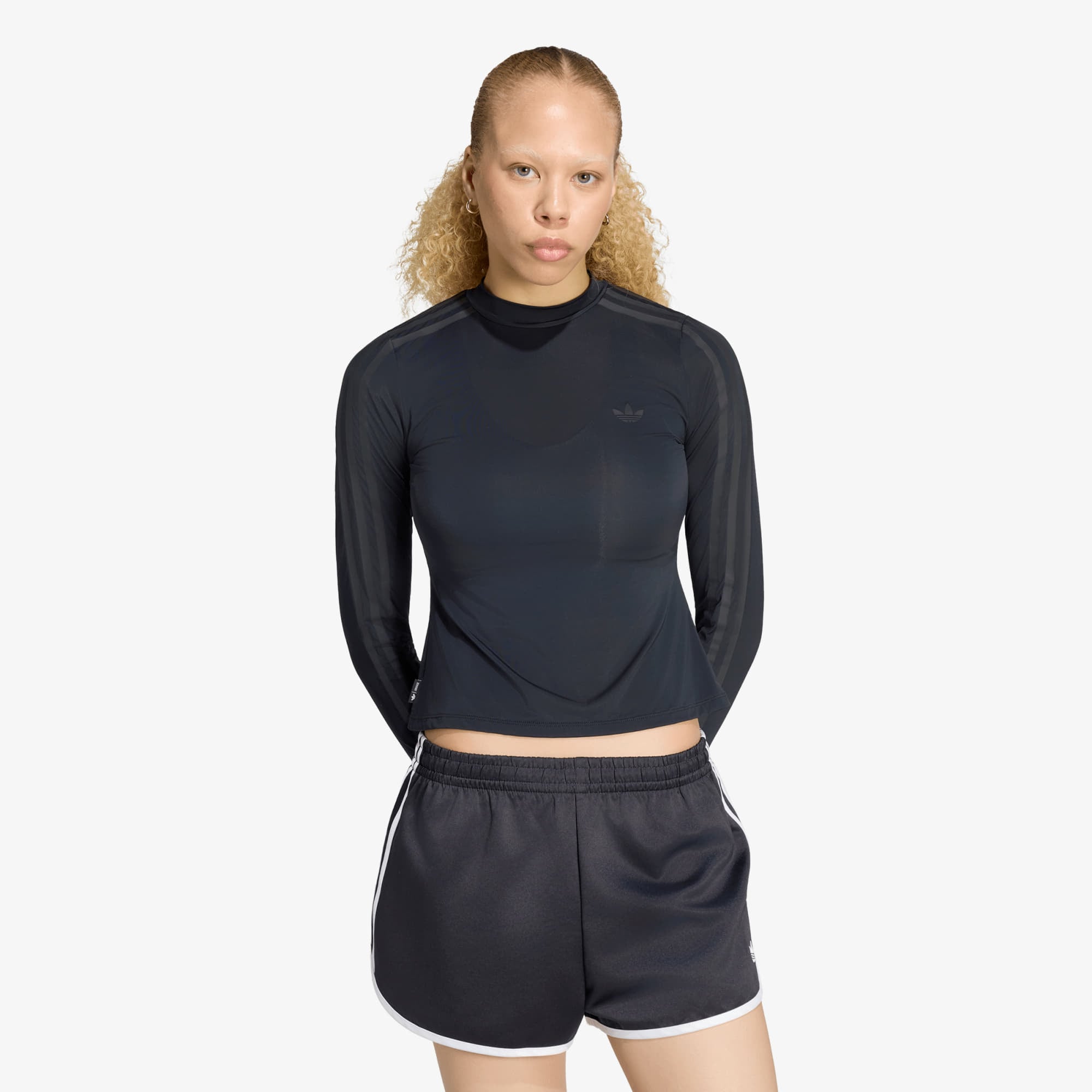 Тениска adidas Adiluna Season 2 x Jennie Sheer Long Sleeve Tee Black S