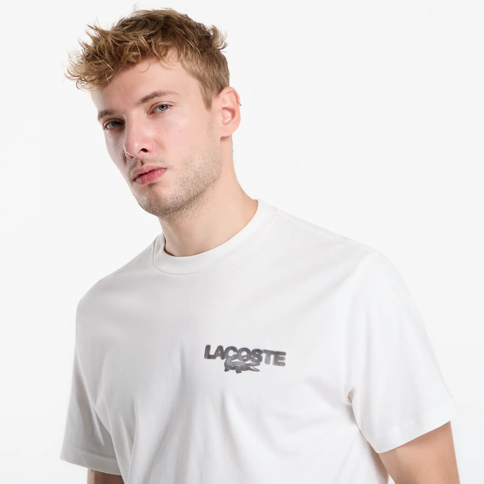 Trička Lacoste Crewneck T-Shirts Flour