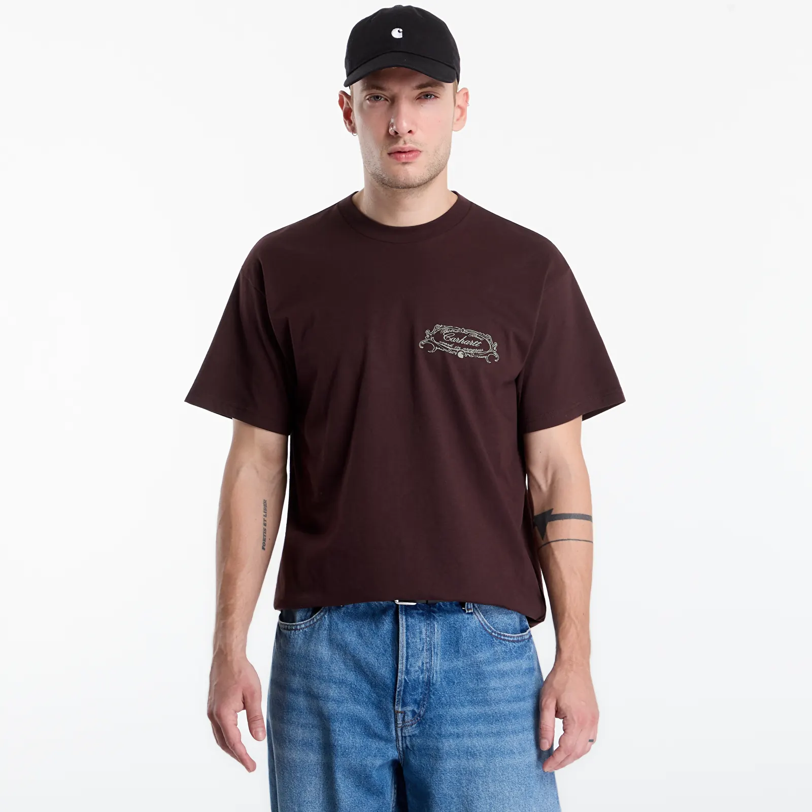 Vīriešu T-krekli Carhartt WIP S/S Chez WIP T-Shirt UNISEX Palisander
