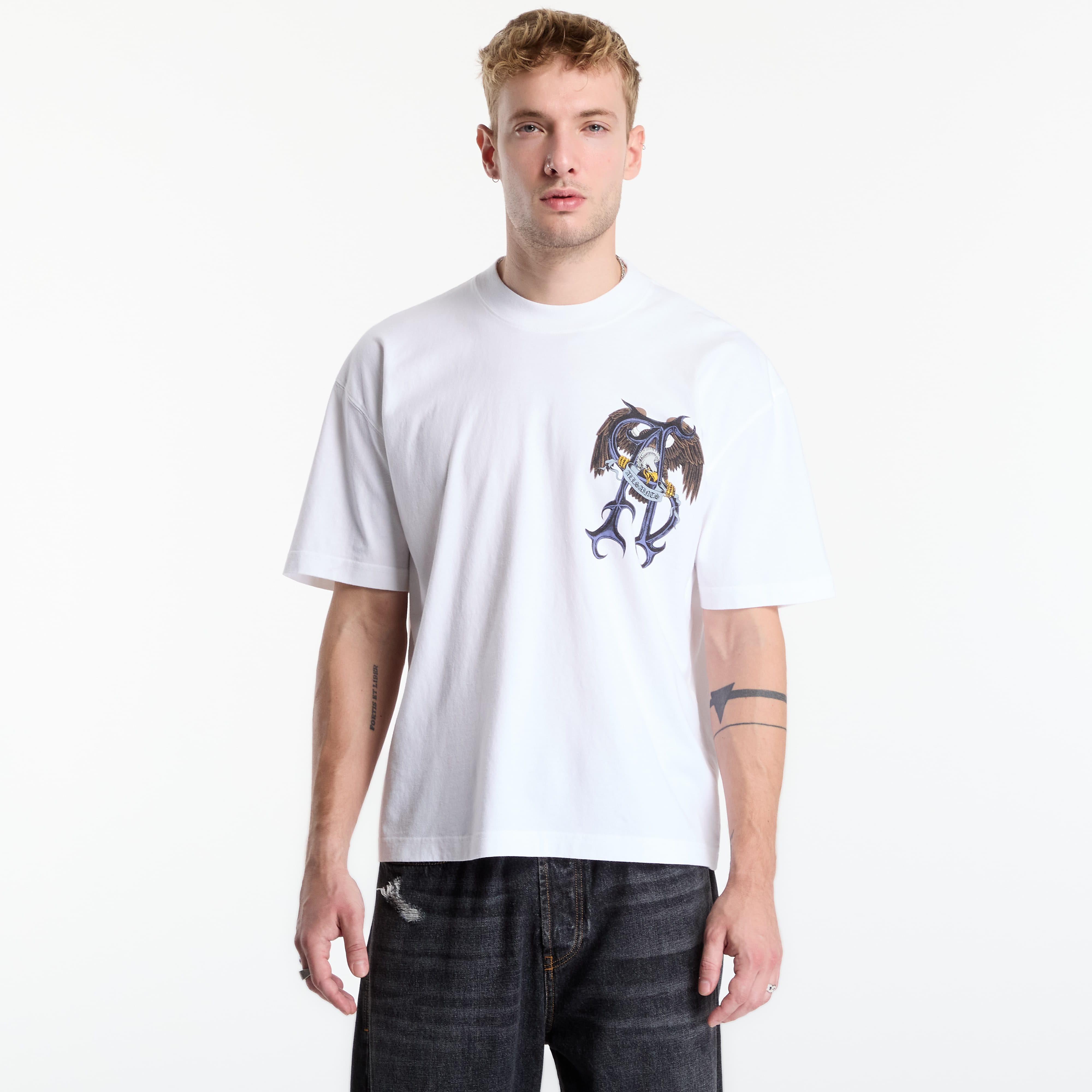 Тениска AllSaints Raptour Ss Crew Optic White S