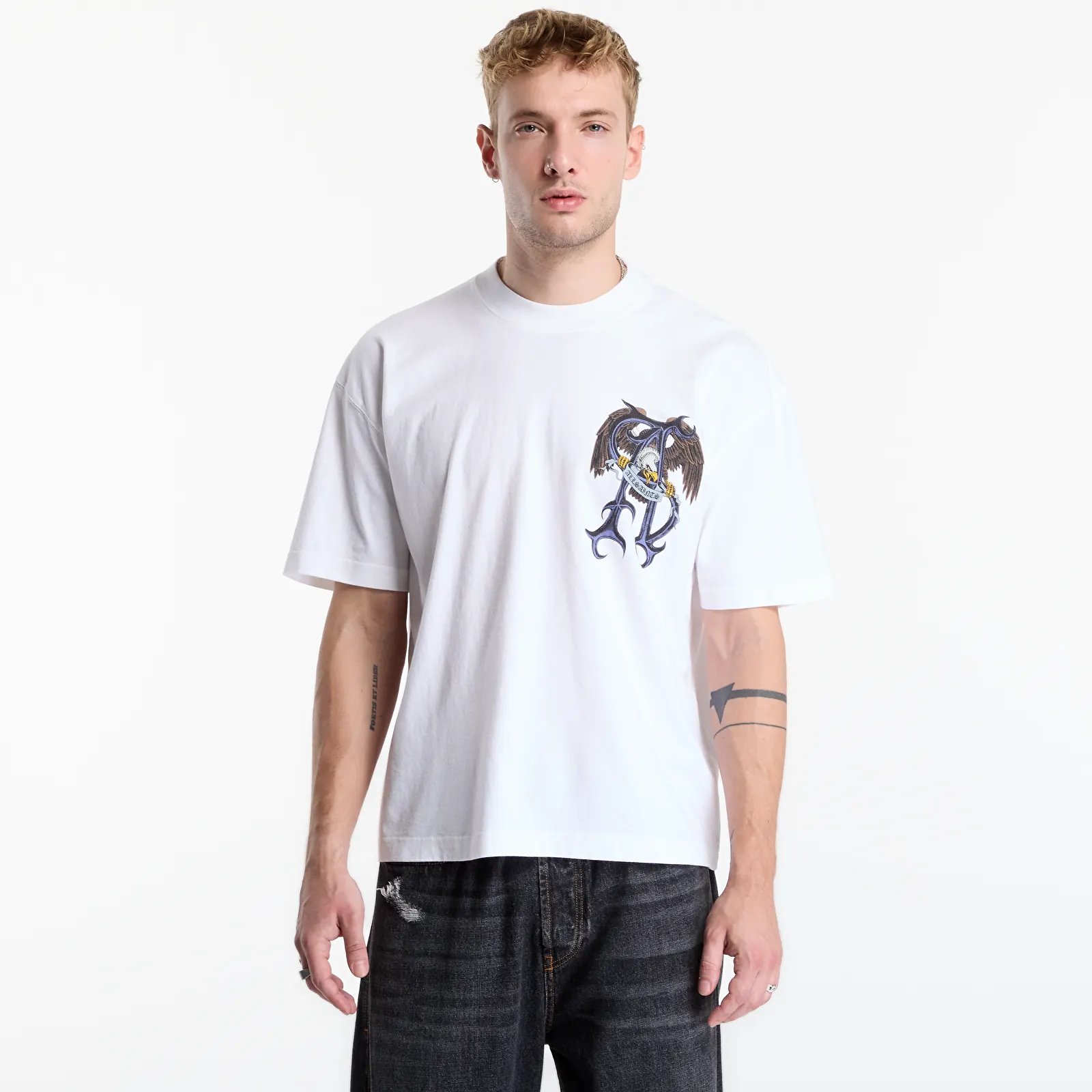 T-skjorter AllSaints Raptour Ss Crew Optic White